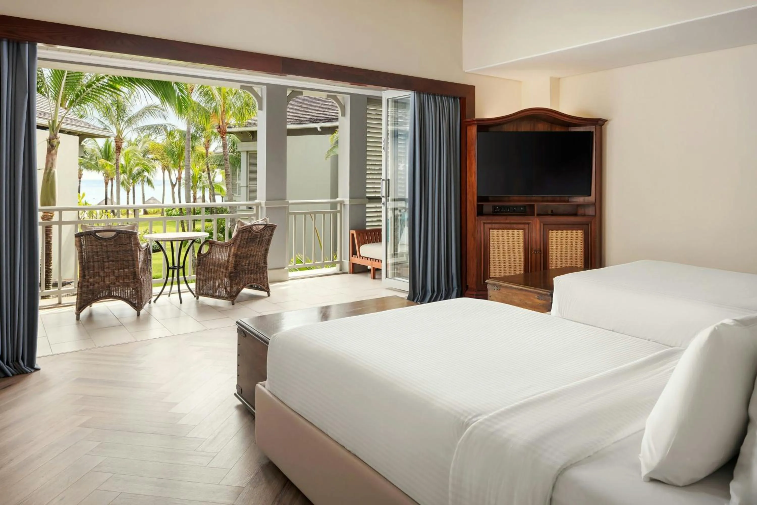 Photo of the whole room, Bed in The St. Regis Le Morne Resort, Mauritius