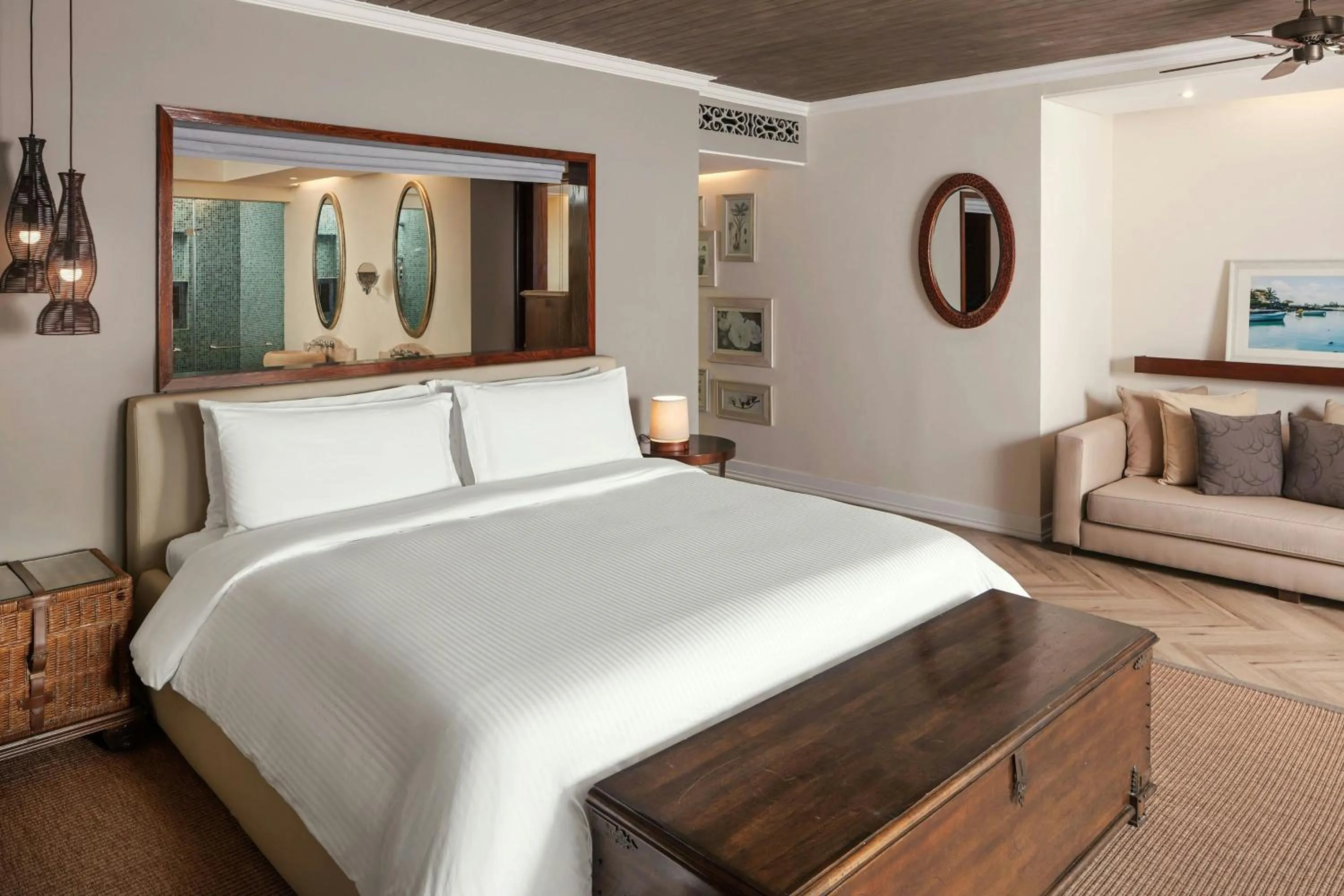Photo of the whole room, Bed in The St. Regis Le Morne Resort, Mauritius