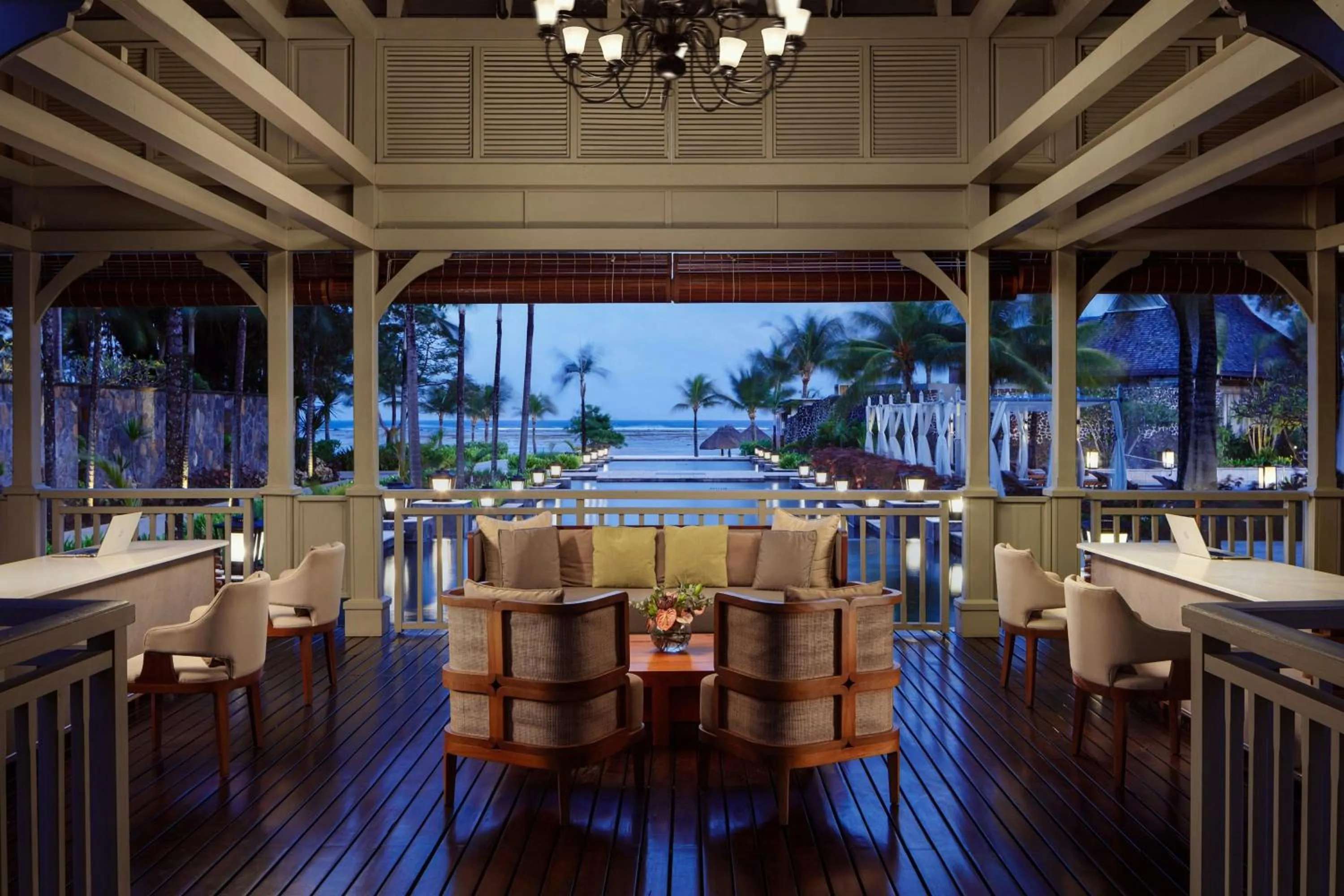 Lobby or reception in The St. Regis Le Morne Resort, Mauritius
