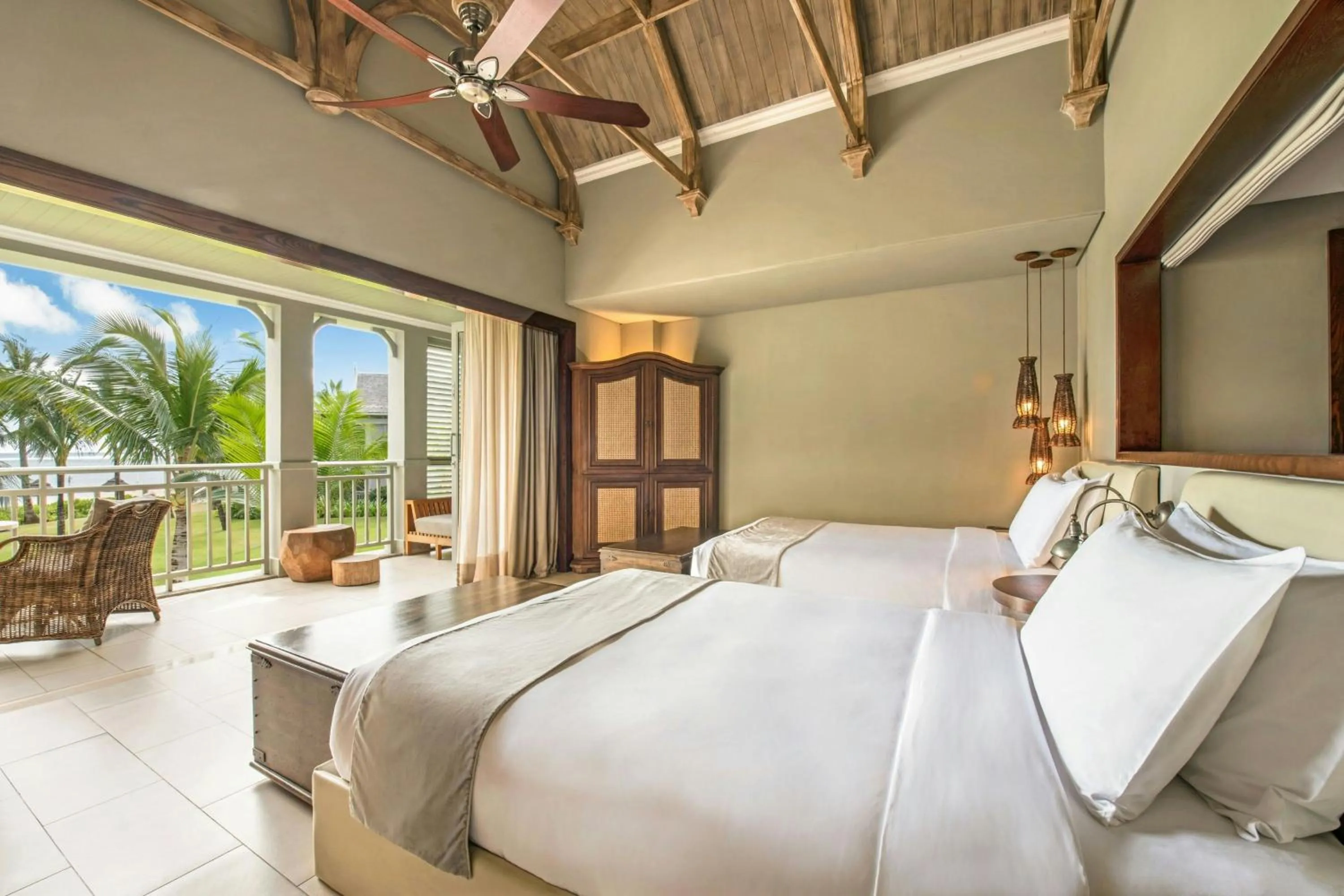 Photo of the whole room, Bed in The St. Regis Le Morne Resort, Mauritius