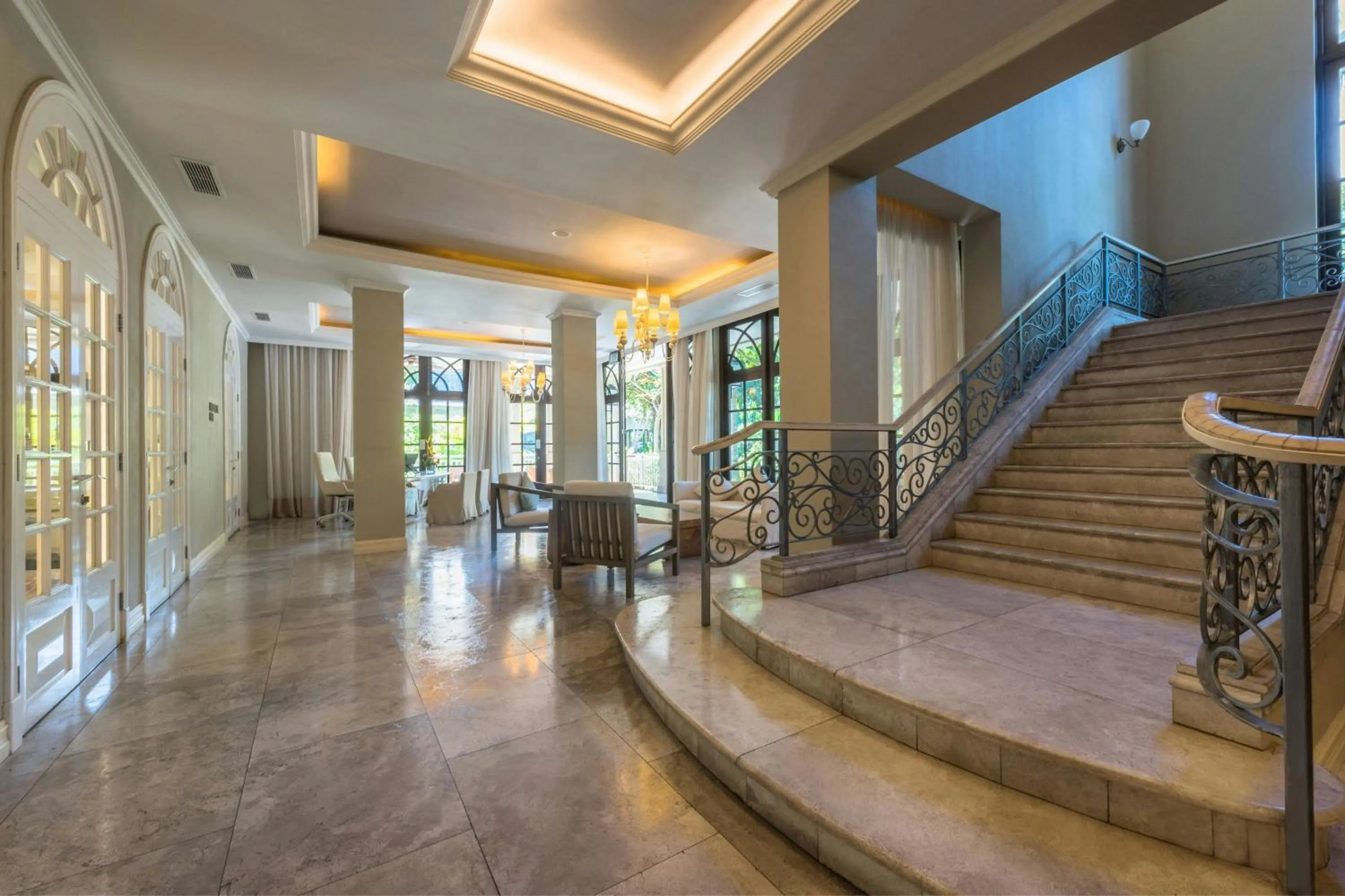 Lobby or reception in The St. Regis Le Morne Resort, Mauritius