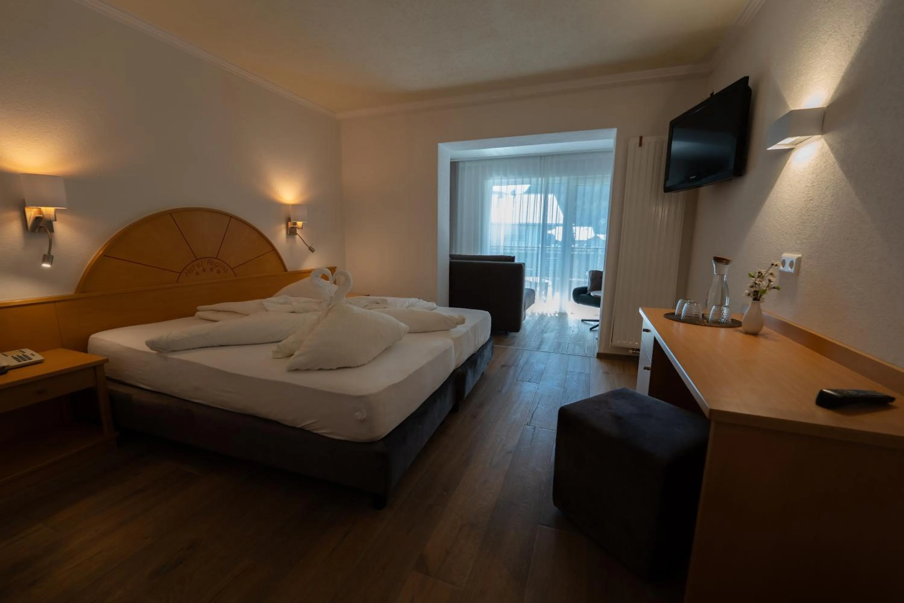 Bed in Alpenhotel Regina