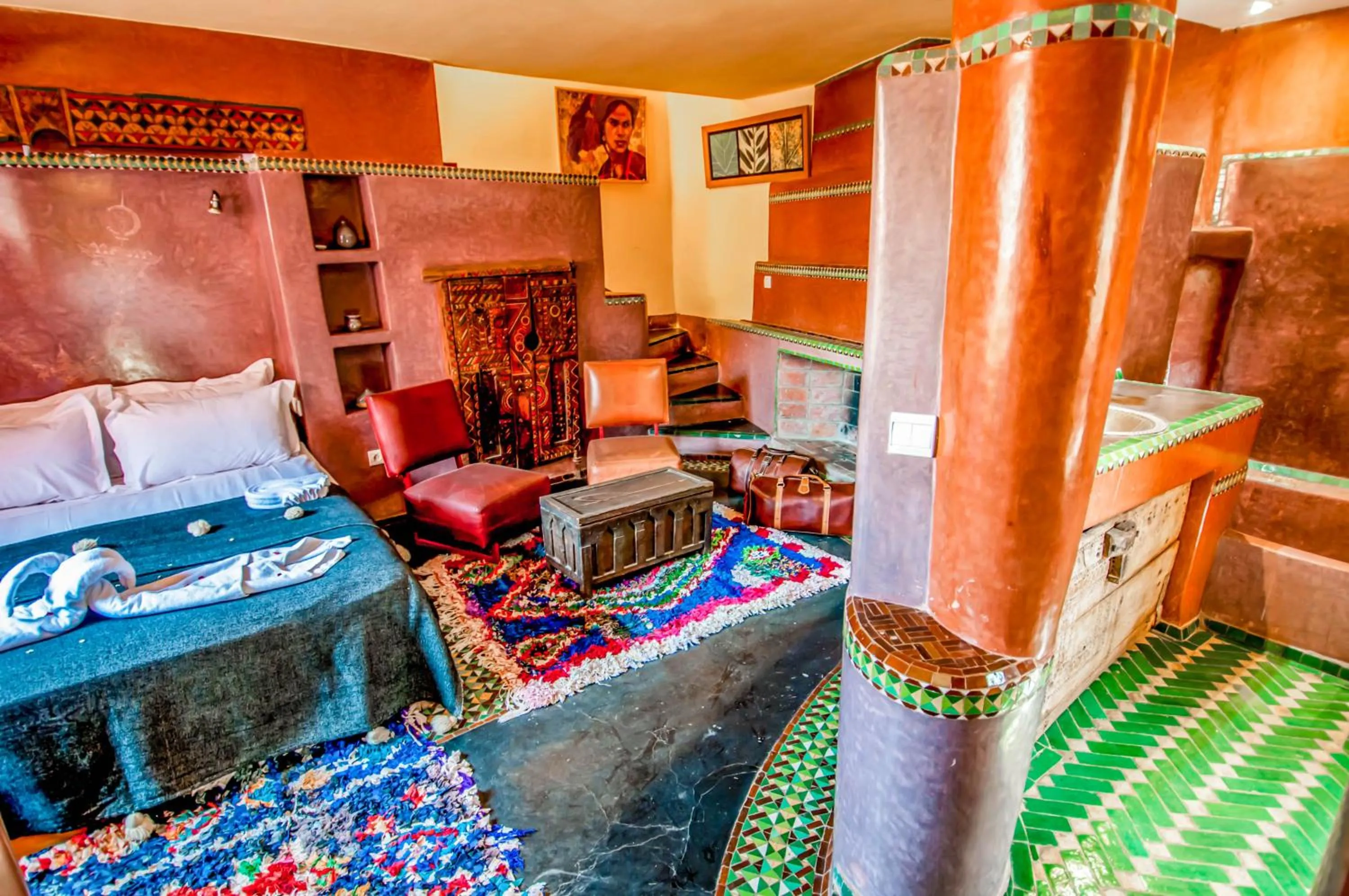 Bed in Riad Chorfa