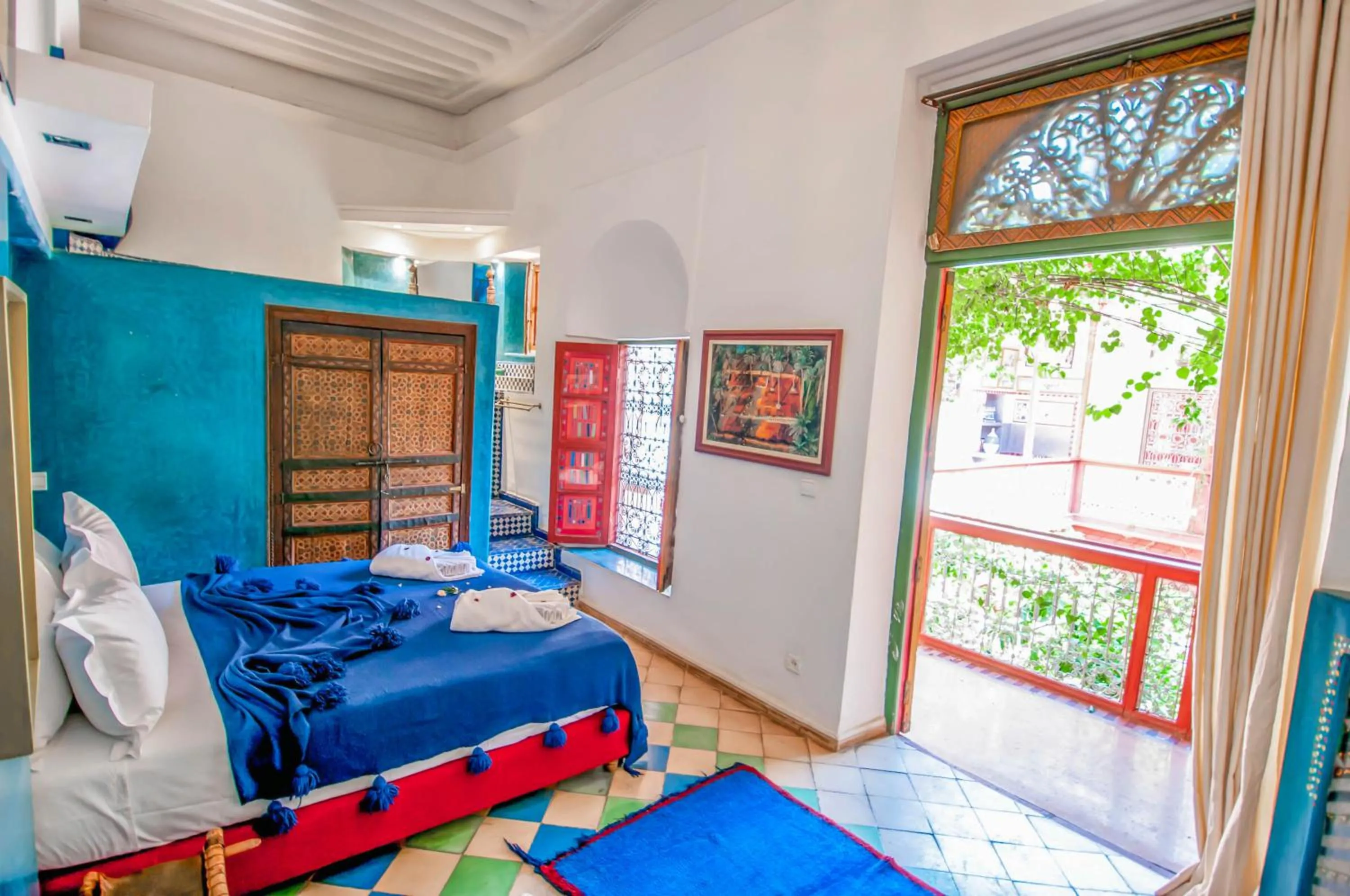 Bed in Riad Chorfa