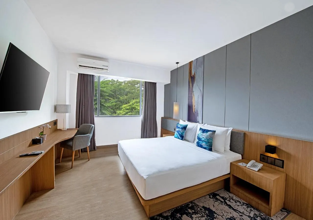 Photo of the whole room, Bed in Oakwood Hotel & Apartments Taman Mini Jakarta