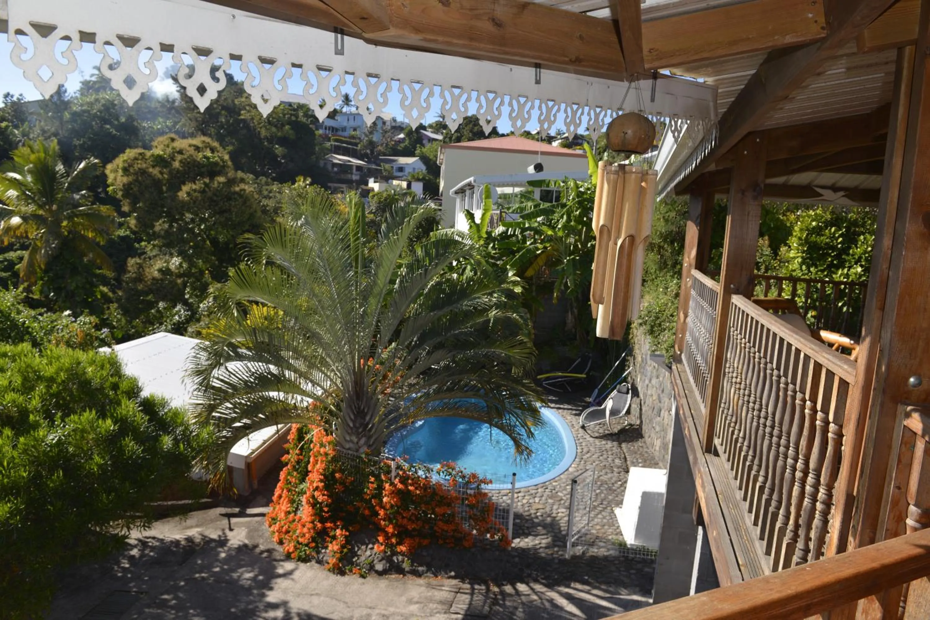 Pool view in Villa Des Remparts