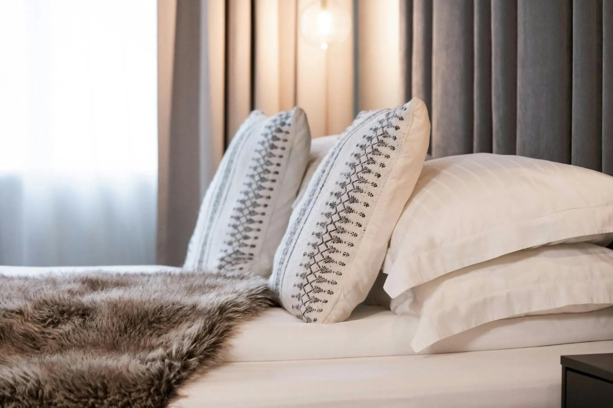 Bedroom, Bed in Hotel Vestmannaeyjar