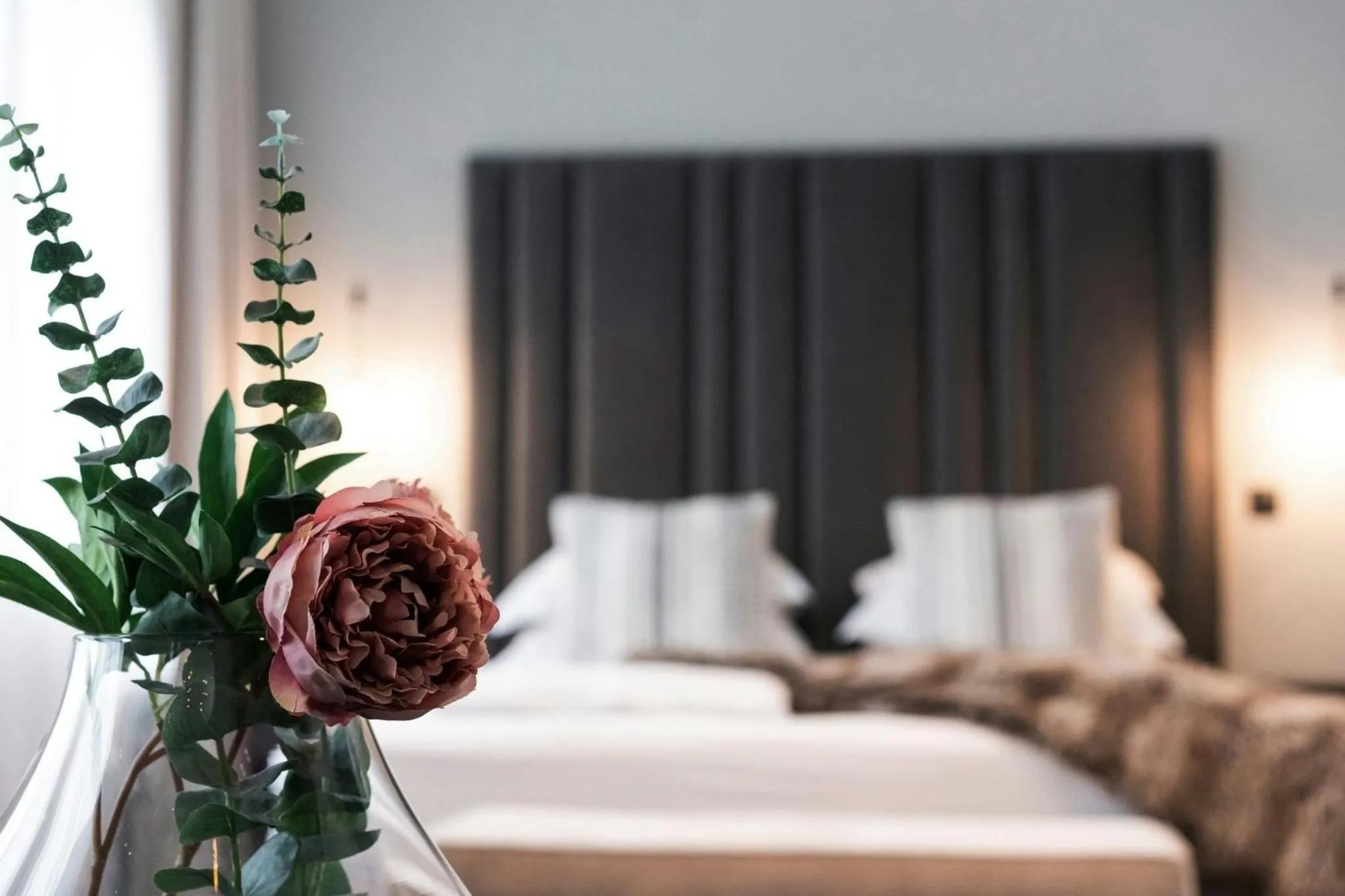 Bedroom, Bed in Hotel Vestmannaeyjar