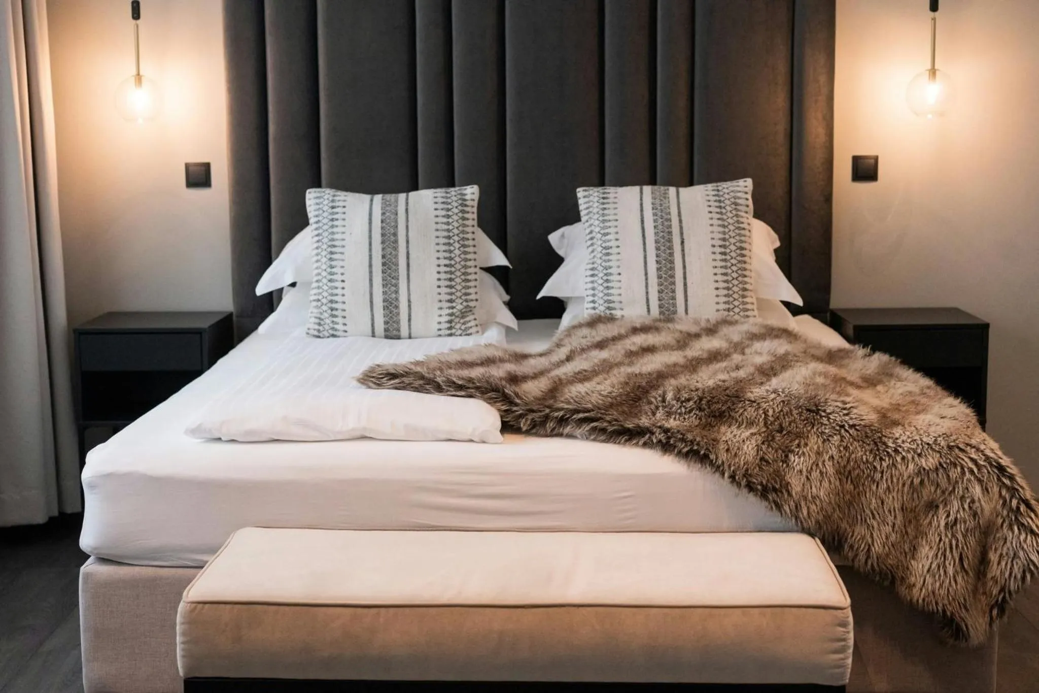 Bedroom, Bed in Hotel Vestmannaeyjar