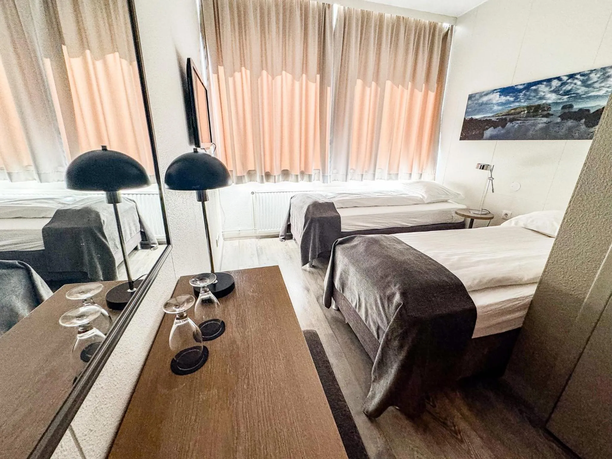 Bed in Hotel Vestmannaeyjar