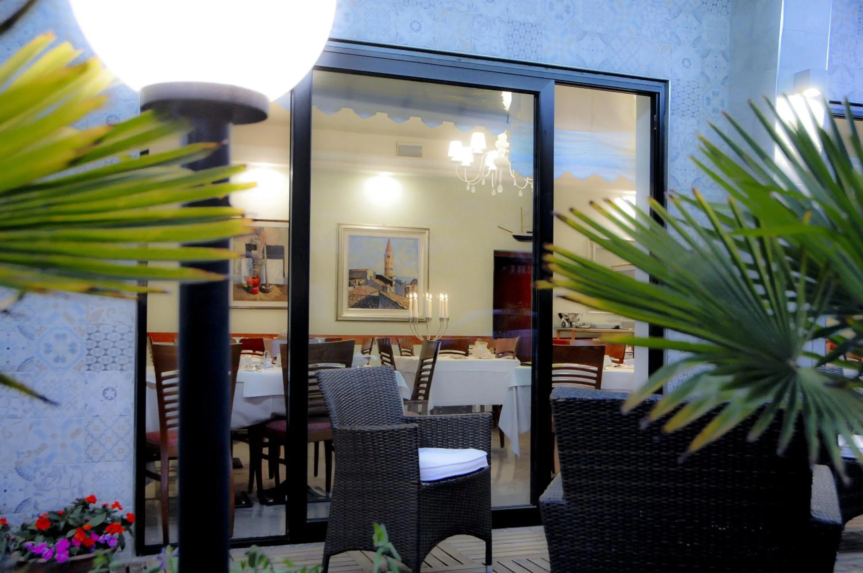 Patio in Hotel Da Mario