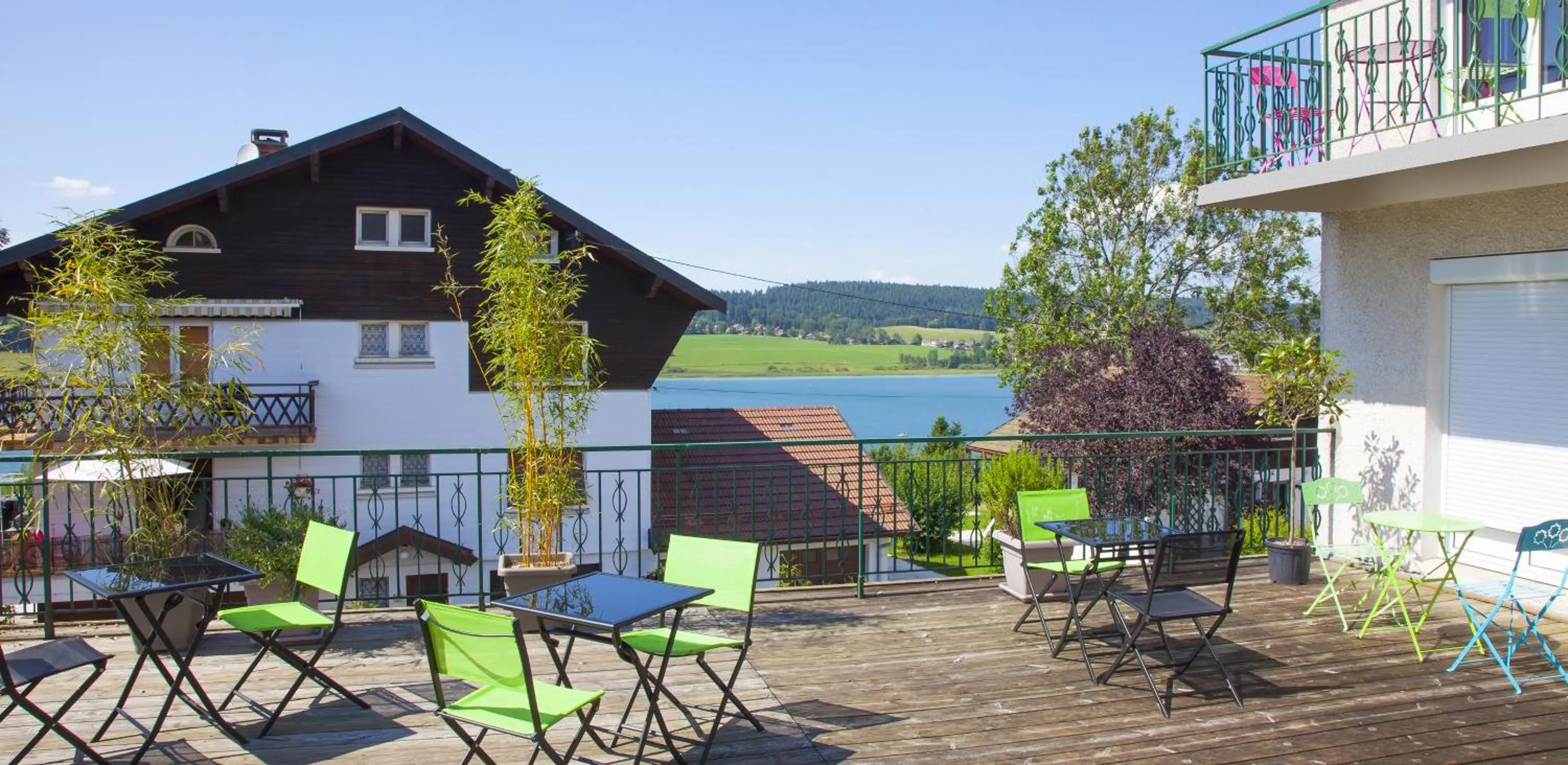 Patio in Hôtel de la Poste
