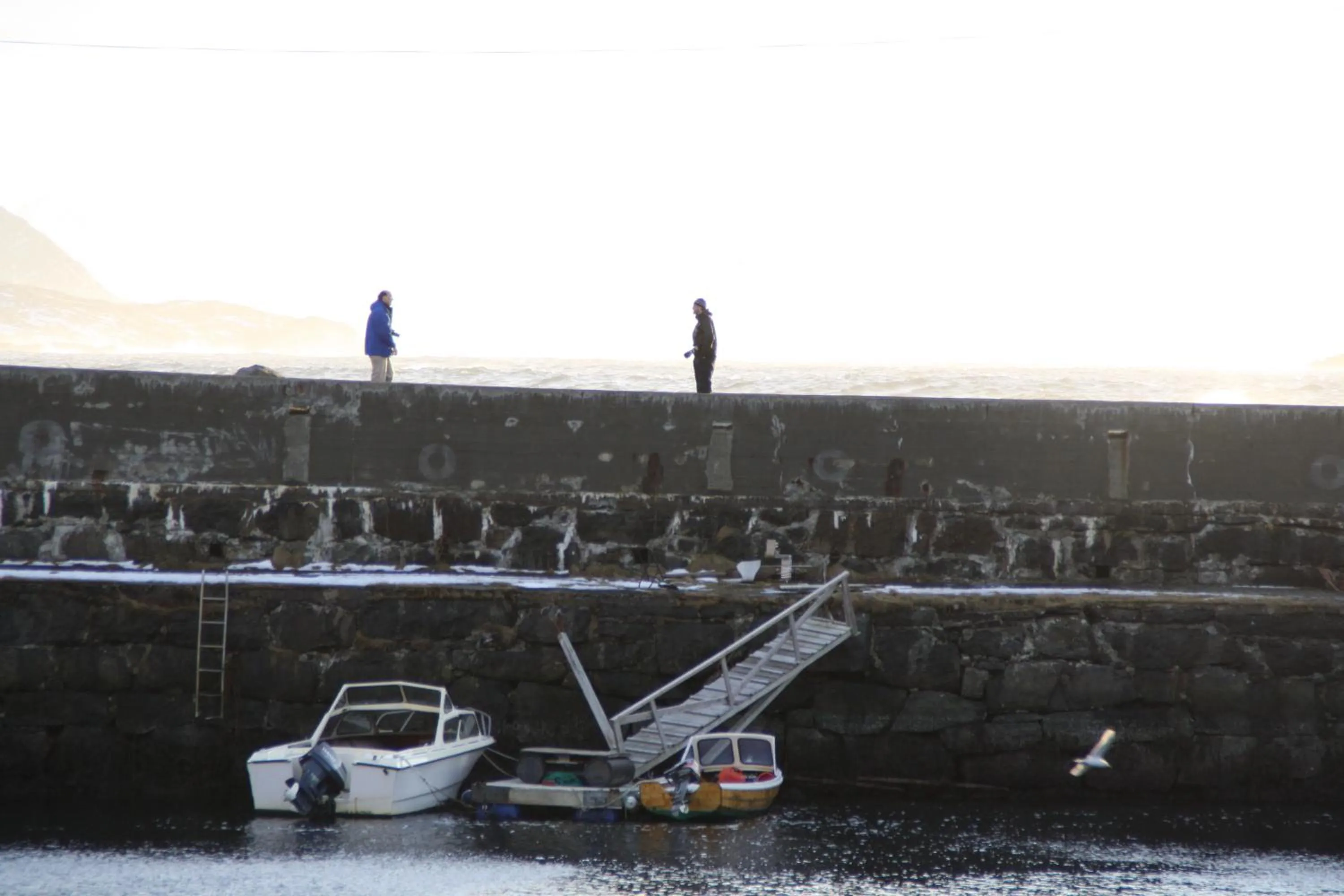 People in Holmvik Brygge Nyksund