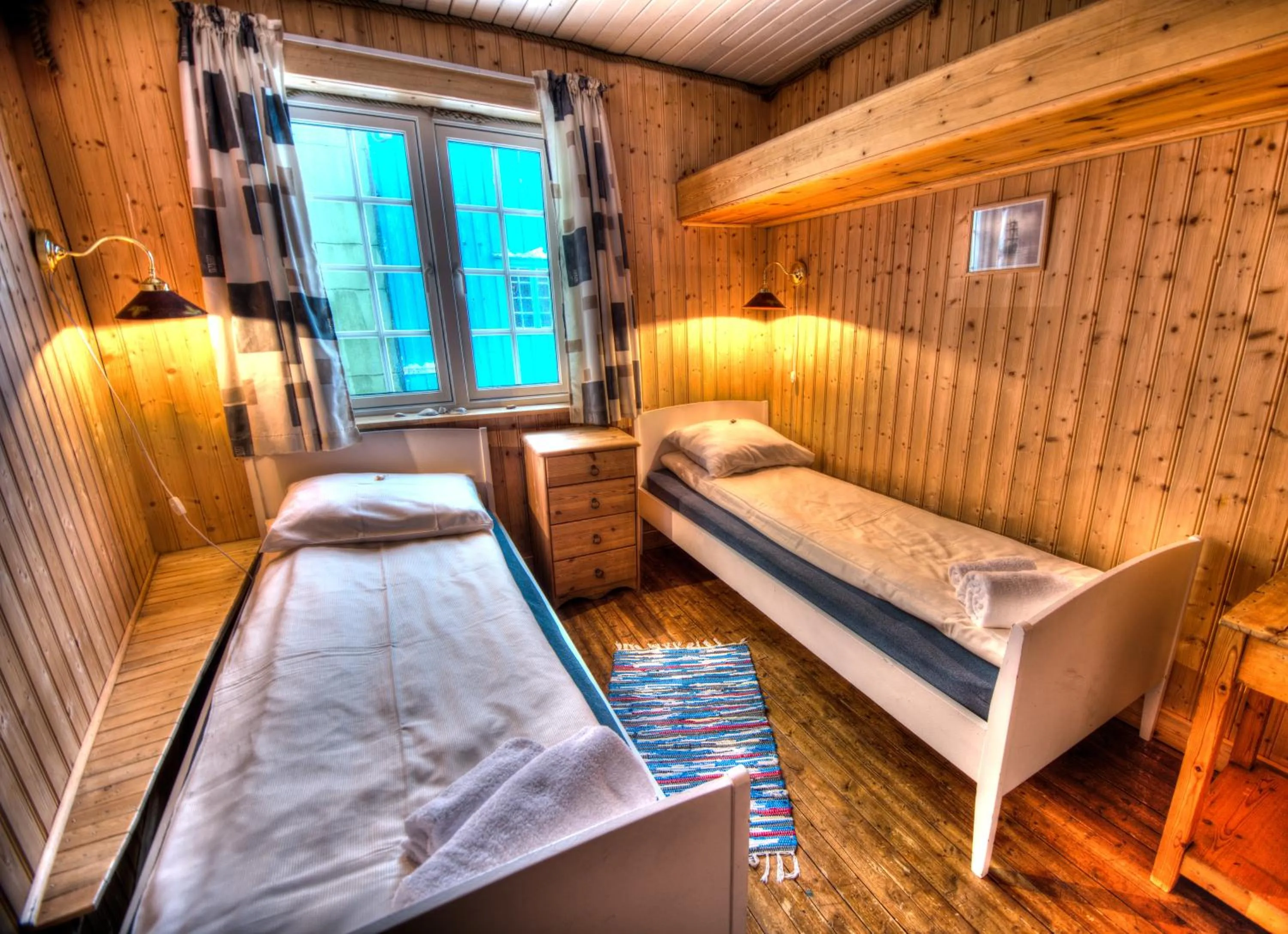 Bedroom, Bed in Holmvik Brygge Nyksund