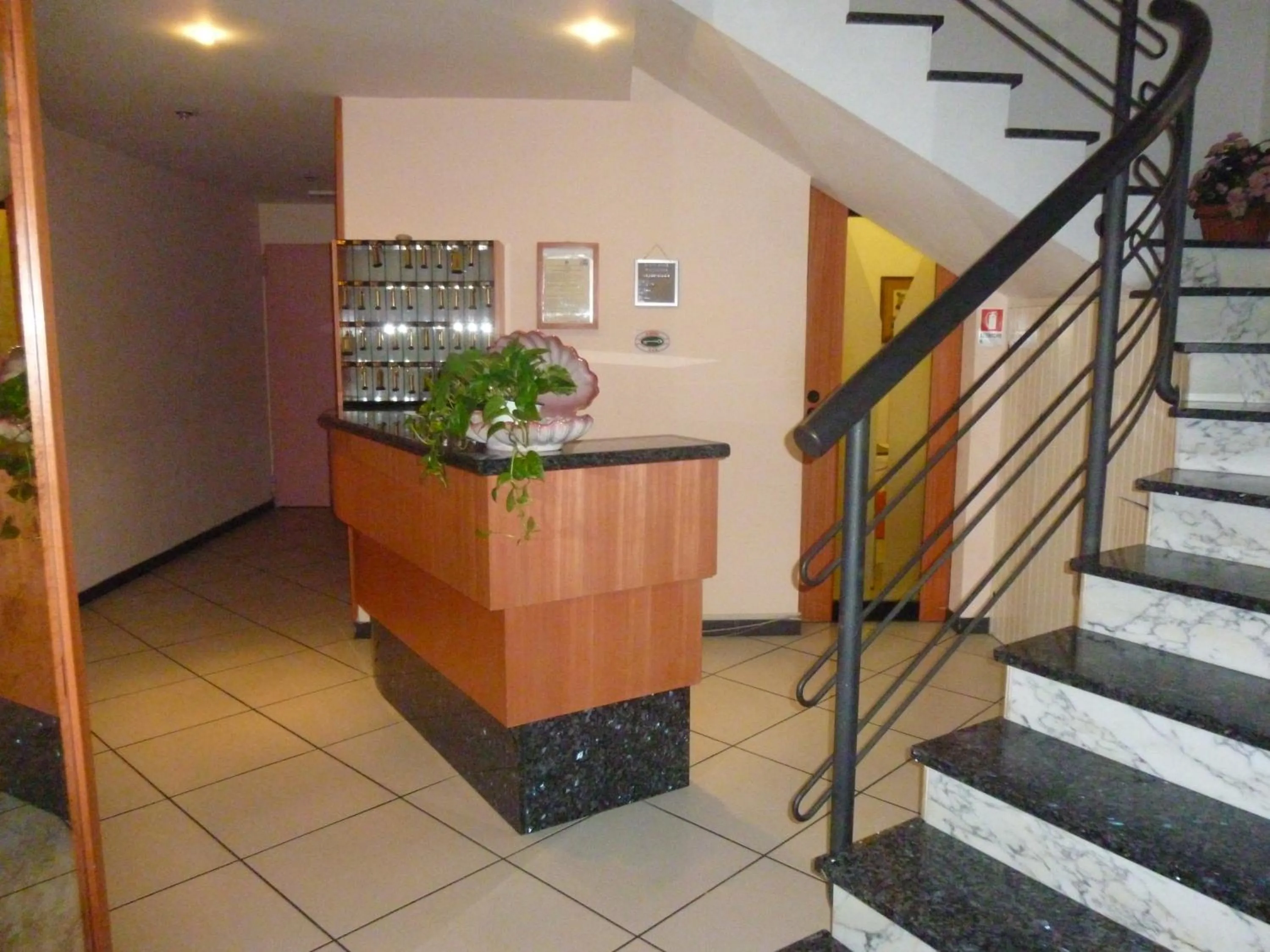 Lobby or reception in Hotel Basilea