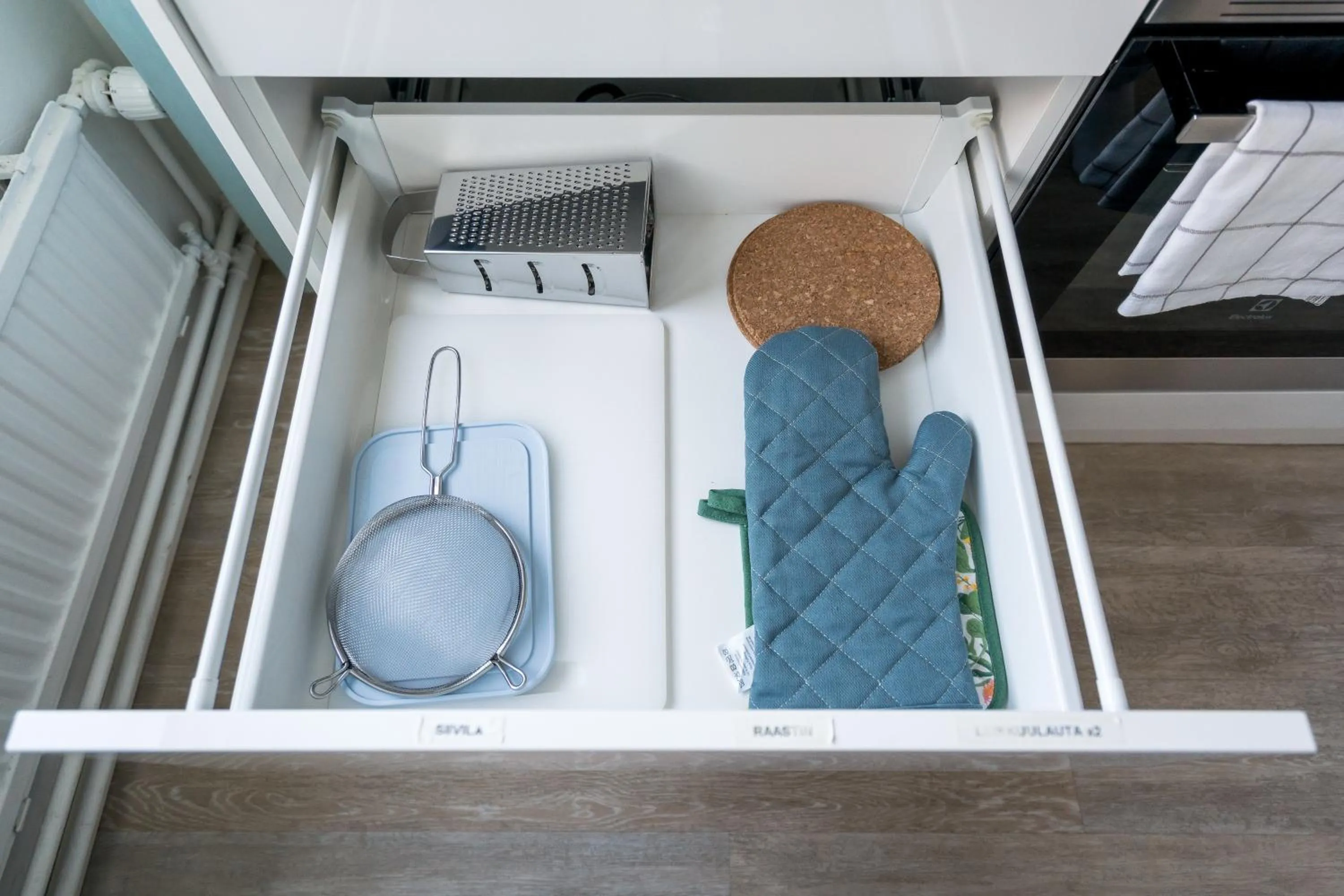 kitchen in Hiisi Homes Helsinki Haaga