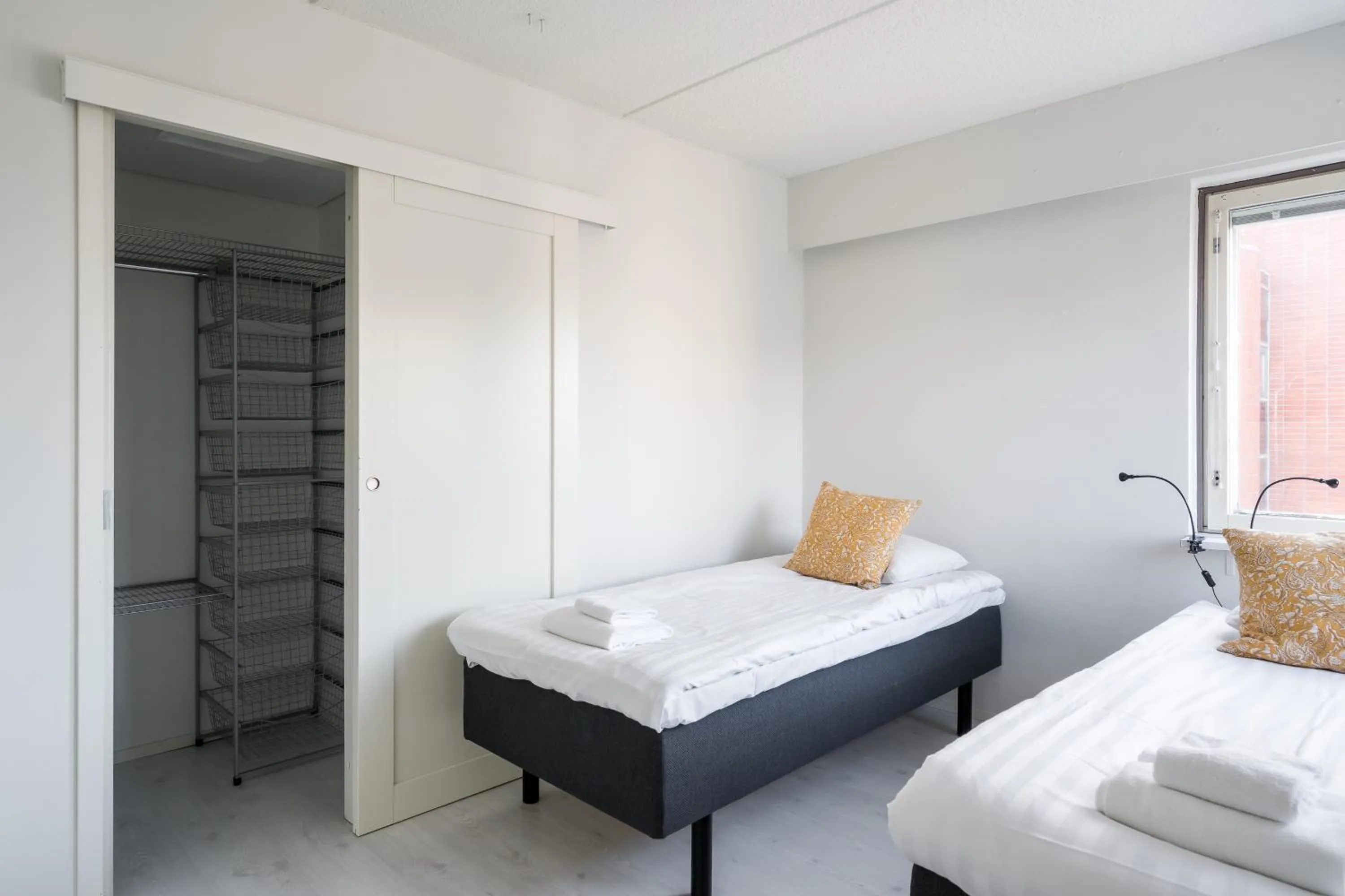 Bed in Hiisi Homes Helsinki Haaga