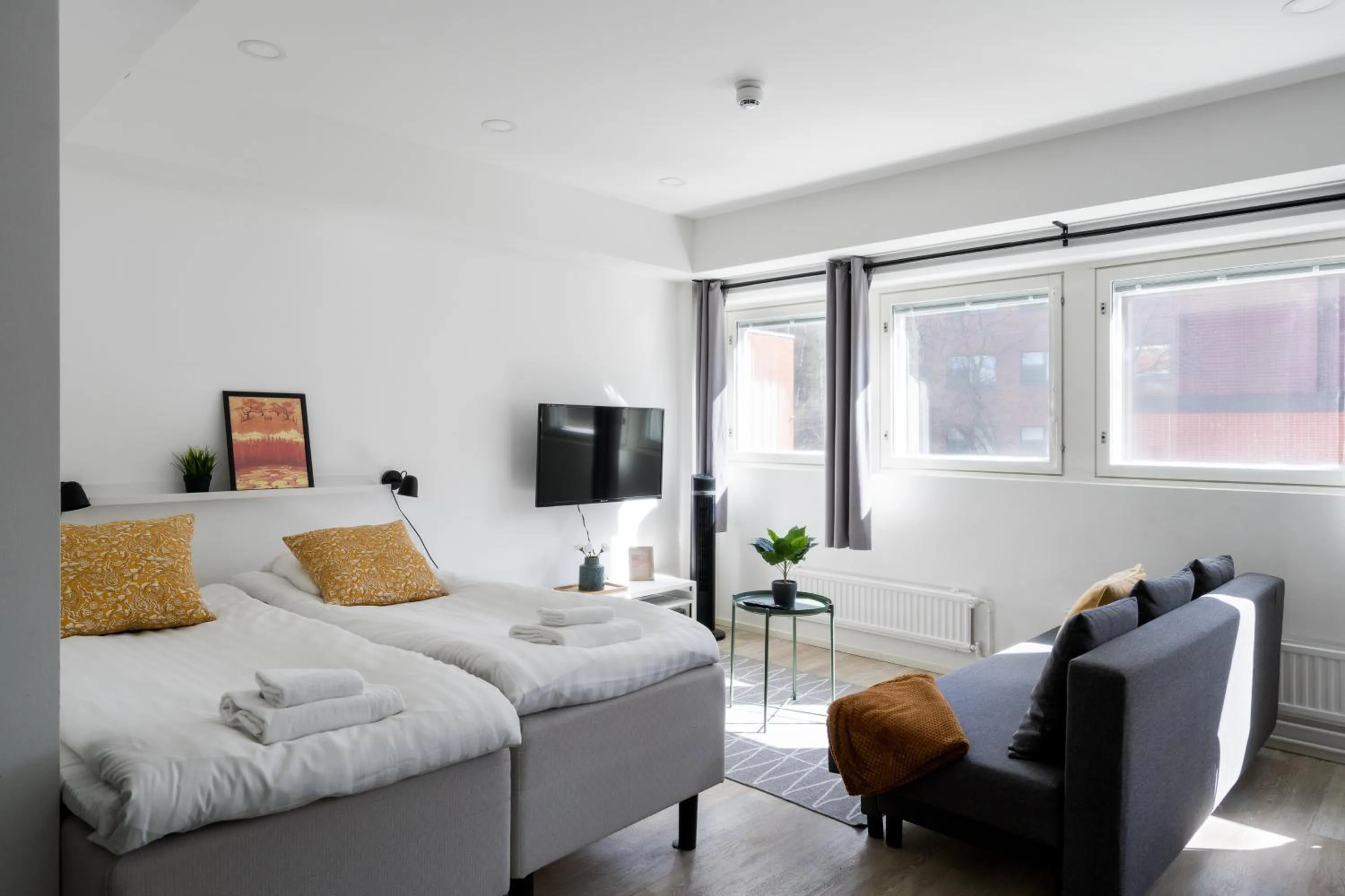 Living room in Hiisi Homes Helsinki Haaga