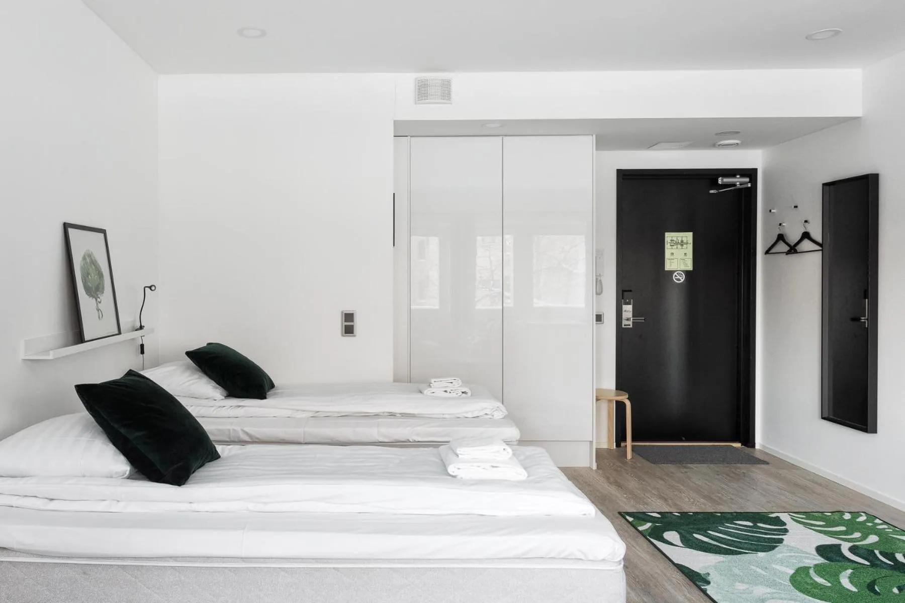 Bed in Hiisi Homes Helsinki Haaga