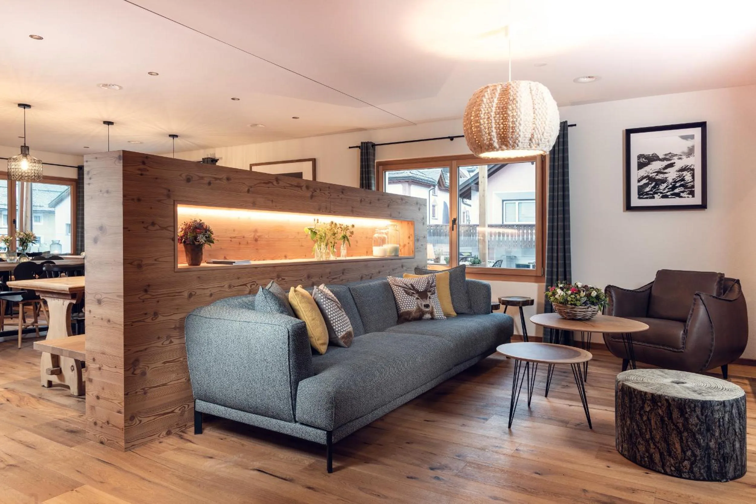 Lobby or reception in Conrad's Mountain Lodge