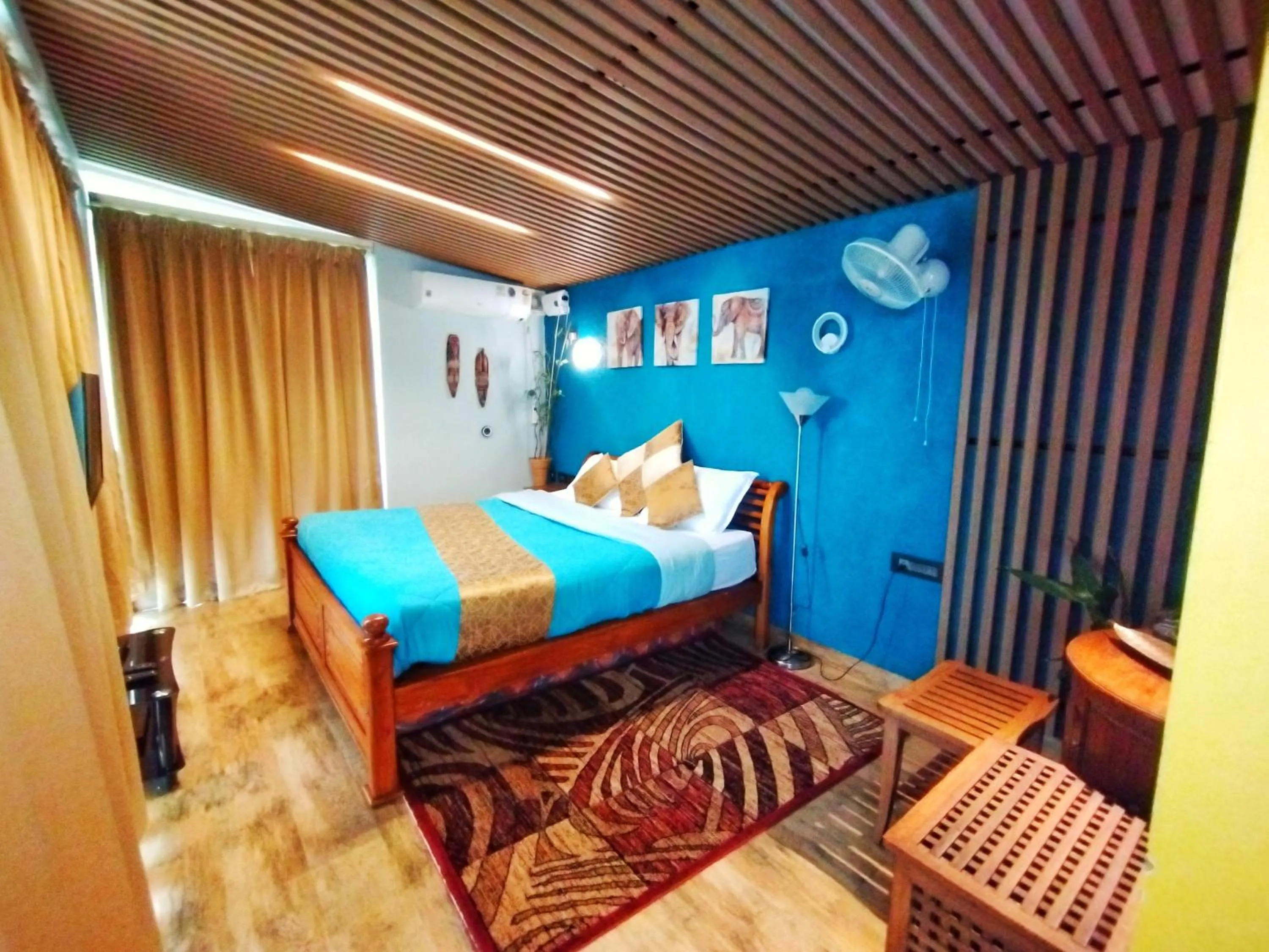 Bed in La Niebla Farm Resort