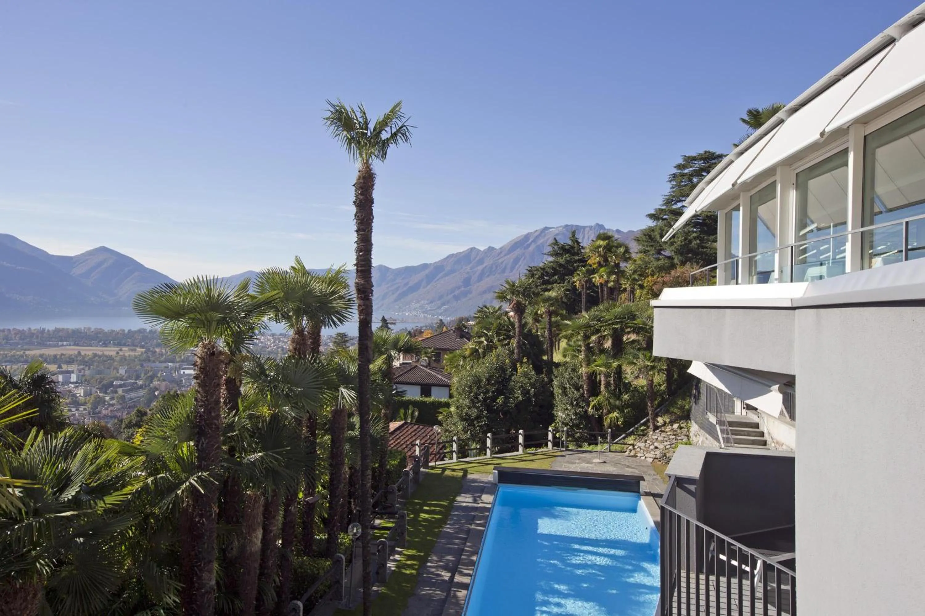 Pool view in Hotel Stella SA