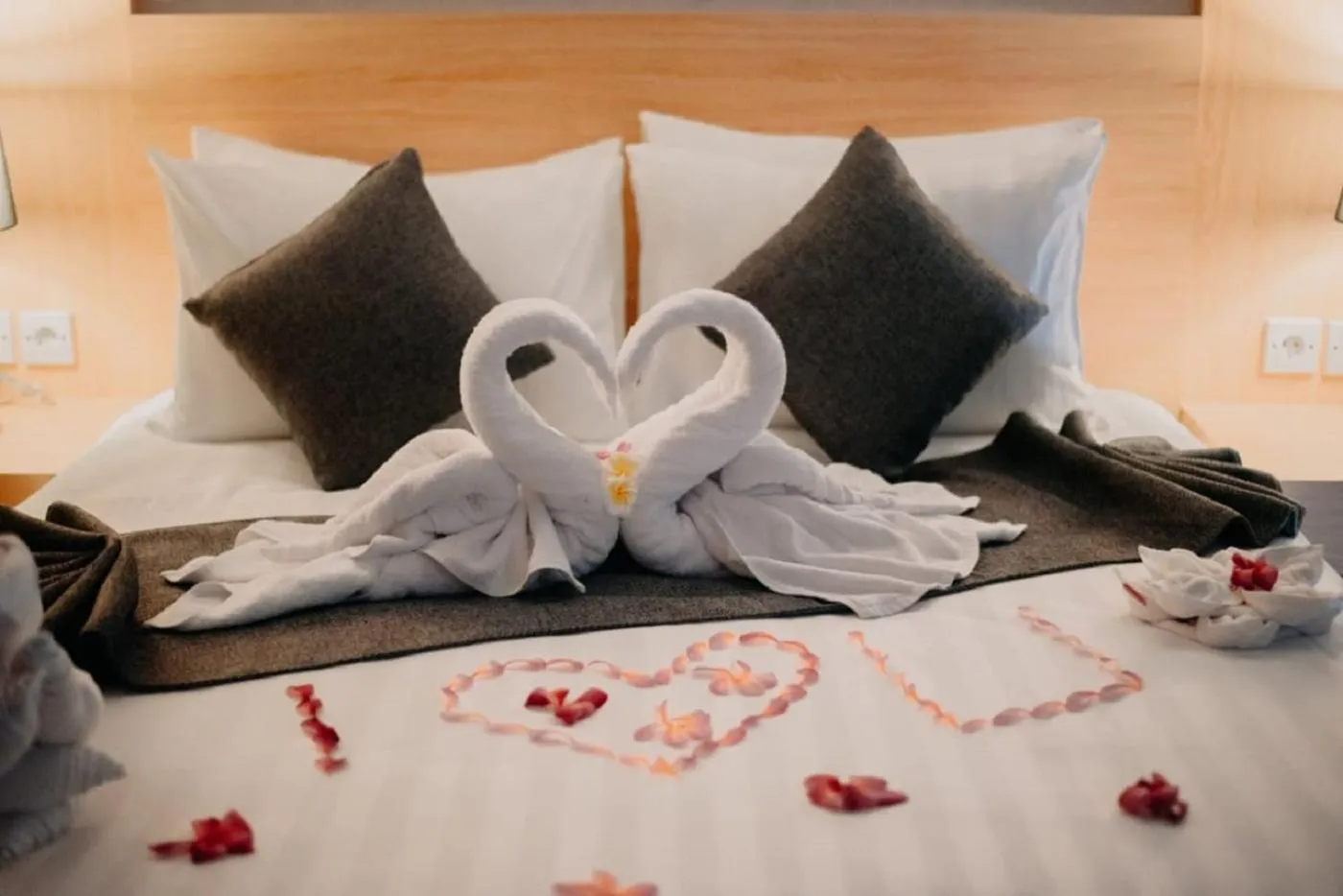 Bed in Sea Terras Suite and Luxury