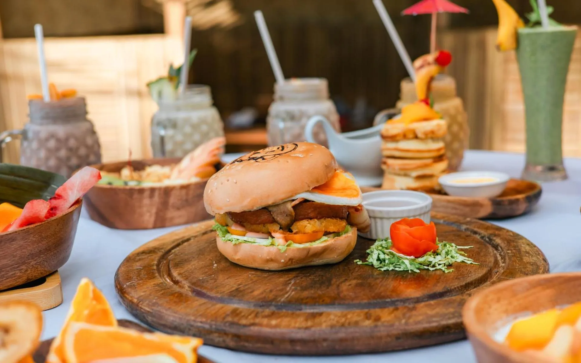 Food and drinks in Mad Monkey Hostel Nacpan Beach