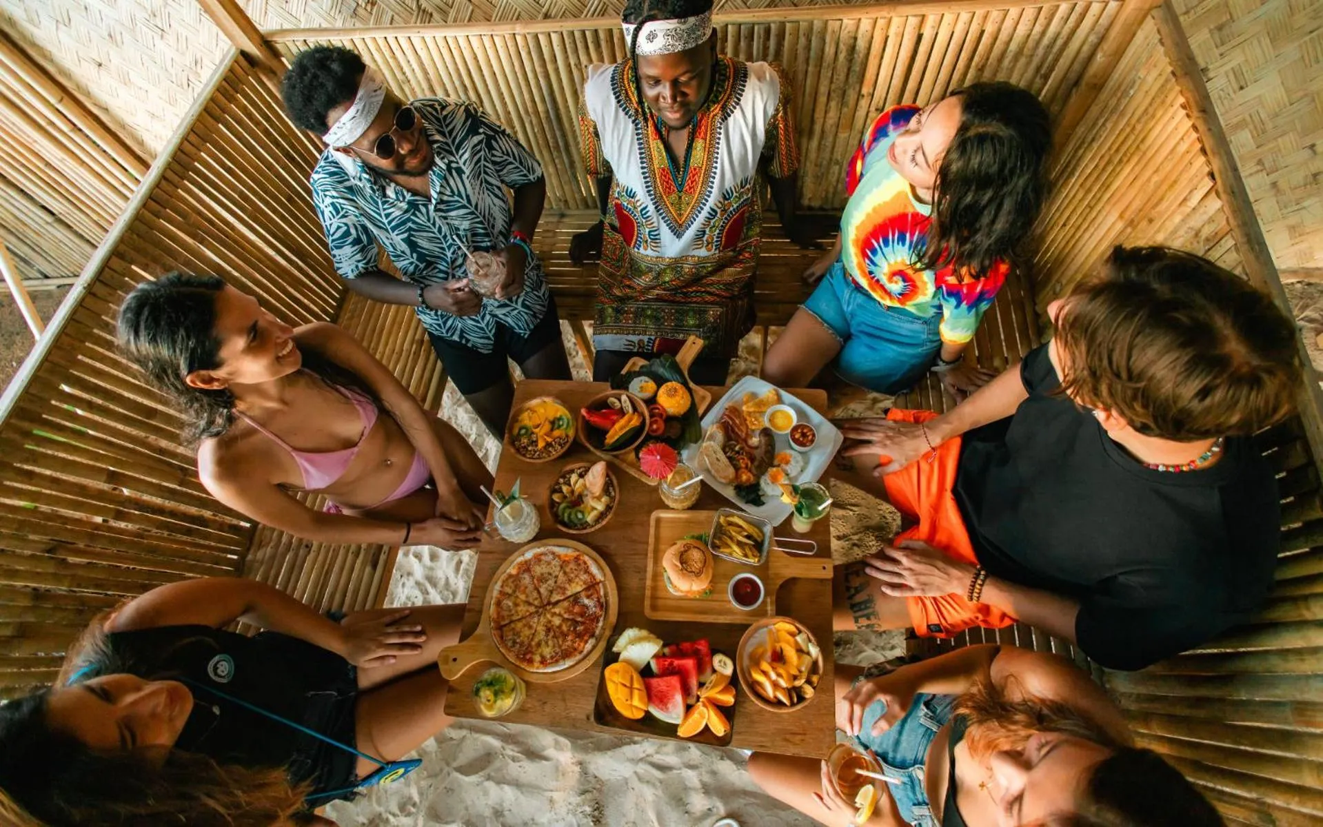Food in Mad Monkey Hostel Nacpan Beach