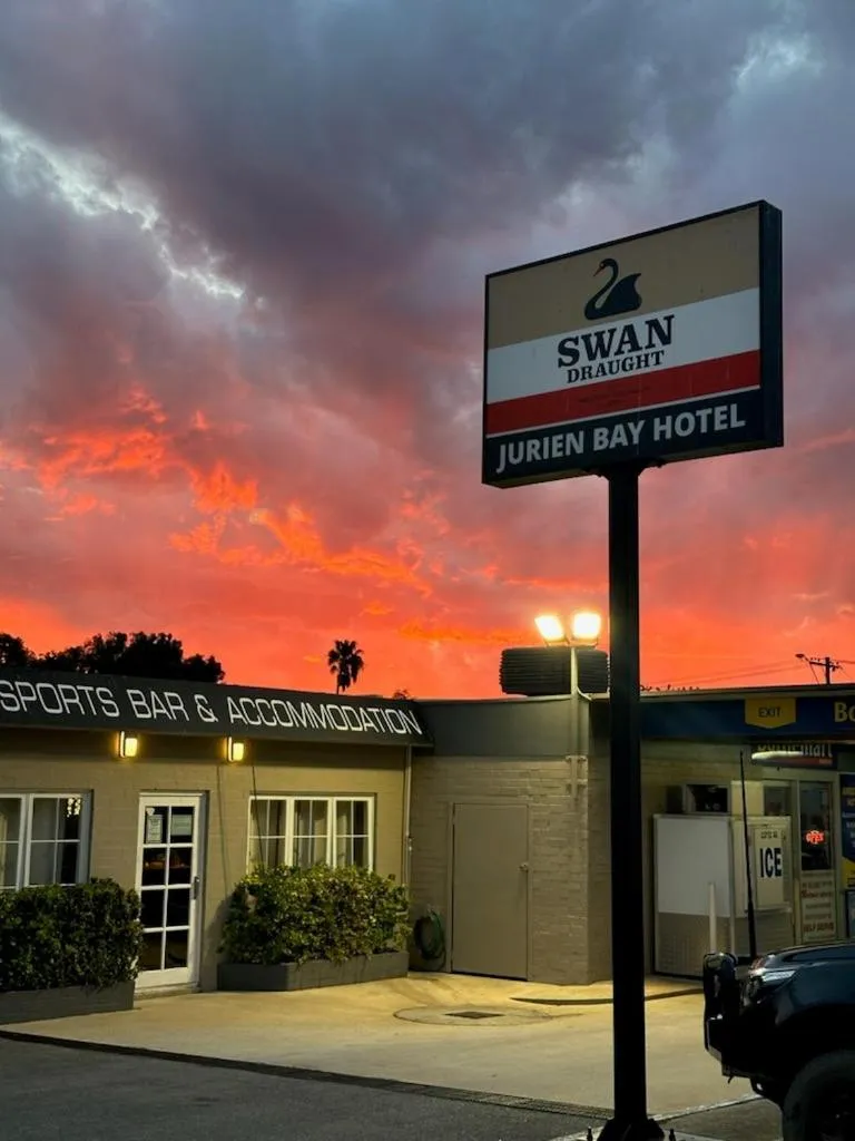 Property logo or sign in Jurien Bay Hotel Motel