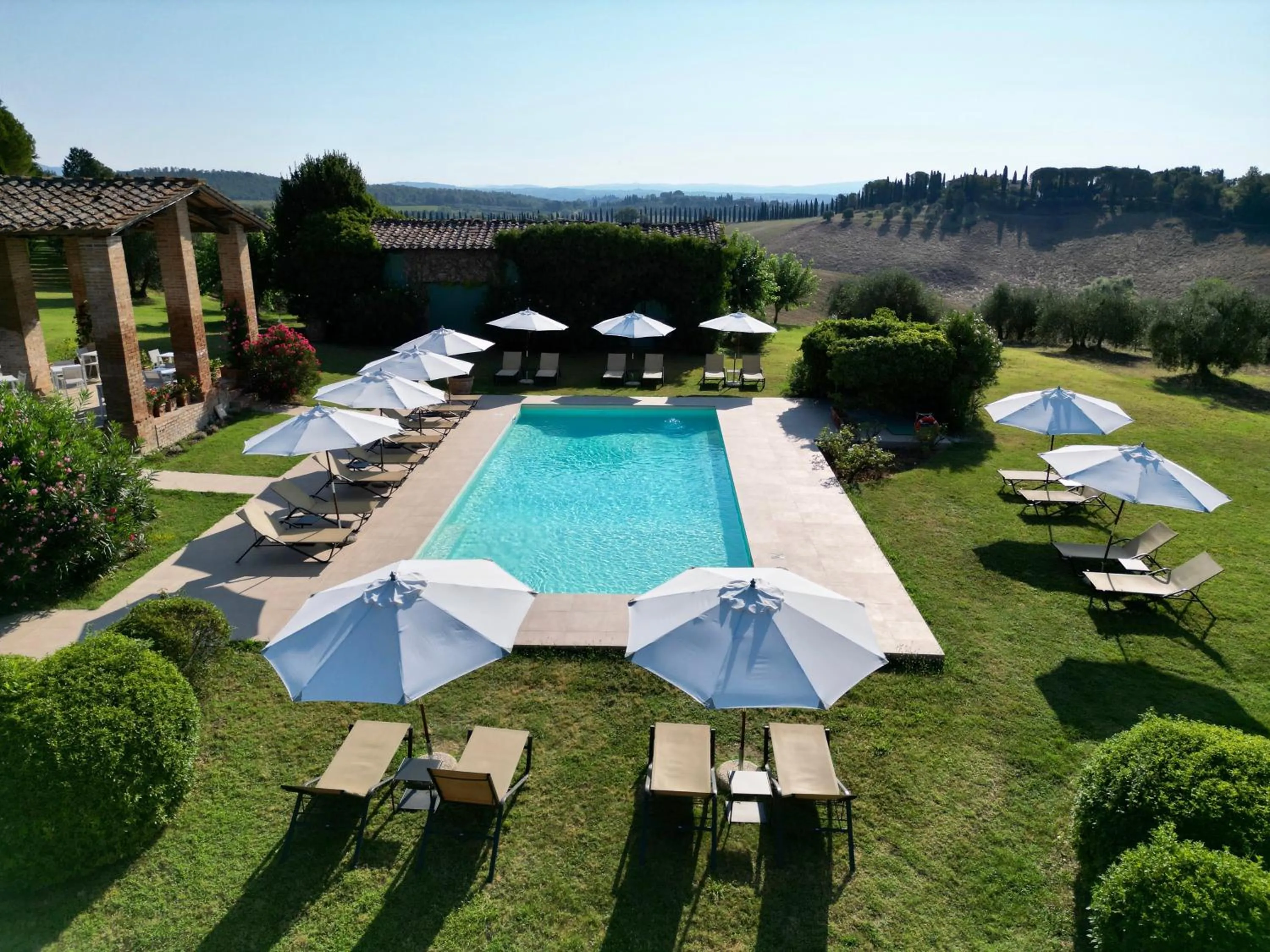 Swimming pool in Ca' Bianca Tuscany Relais