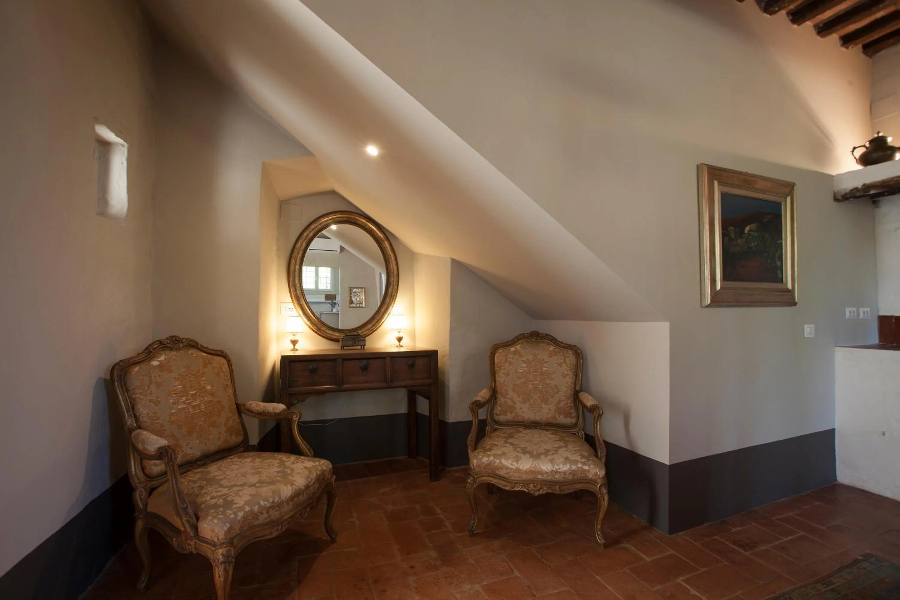 Seating area in Ca' Bianca Tuscany Relais