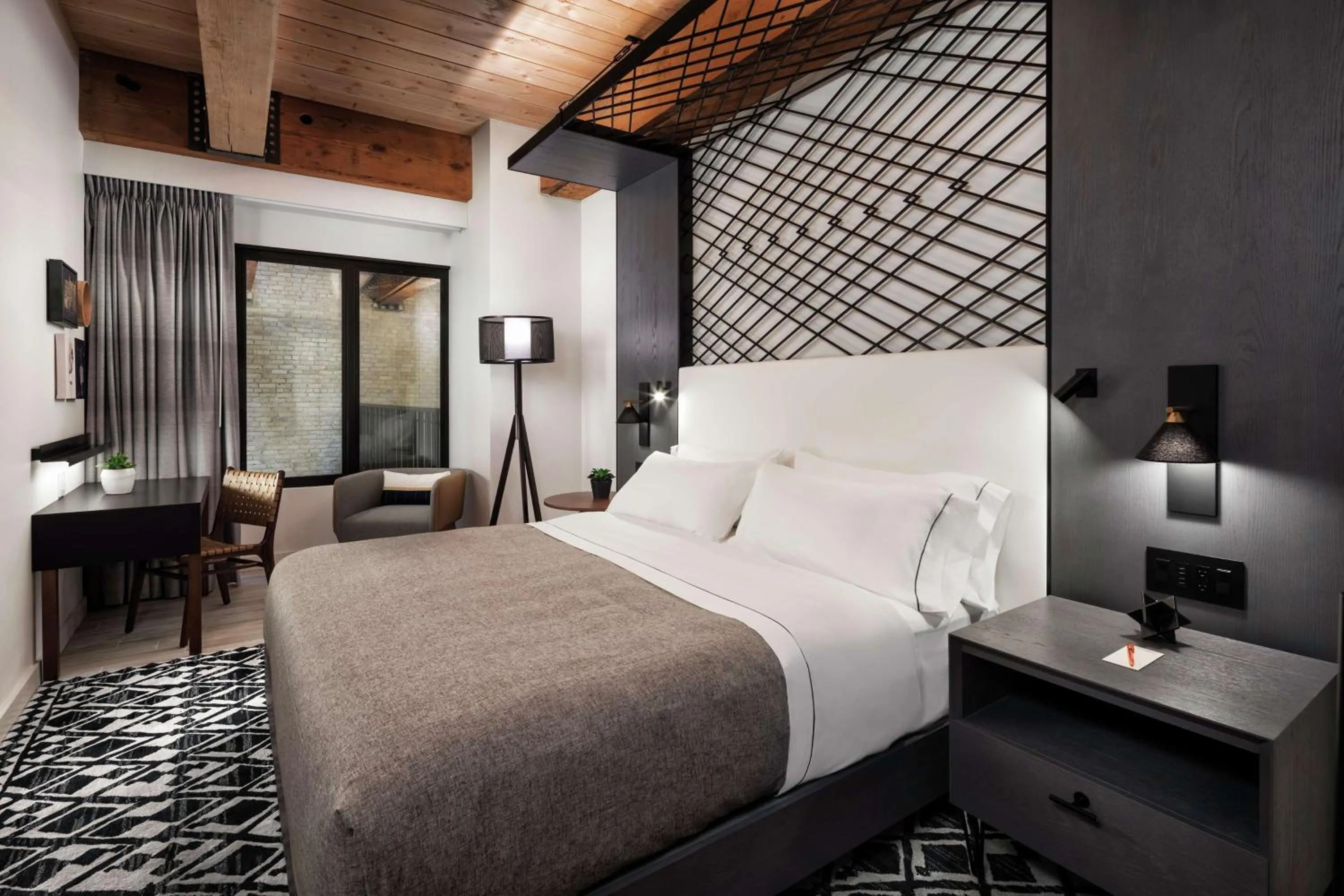 Bed in Canopy by Hilton Minneapolis Mill District