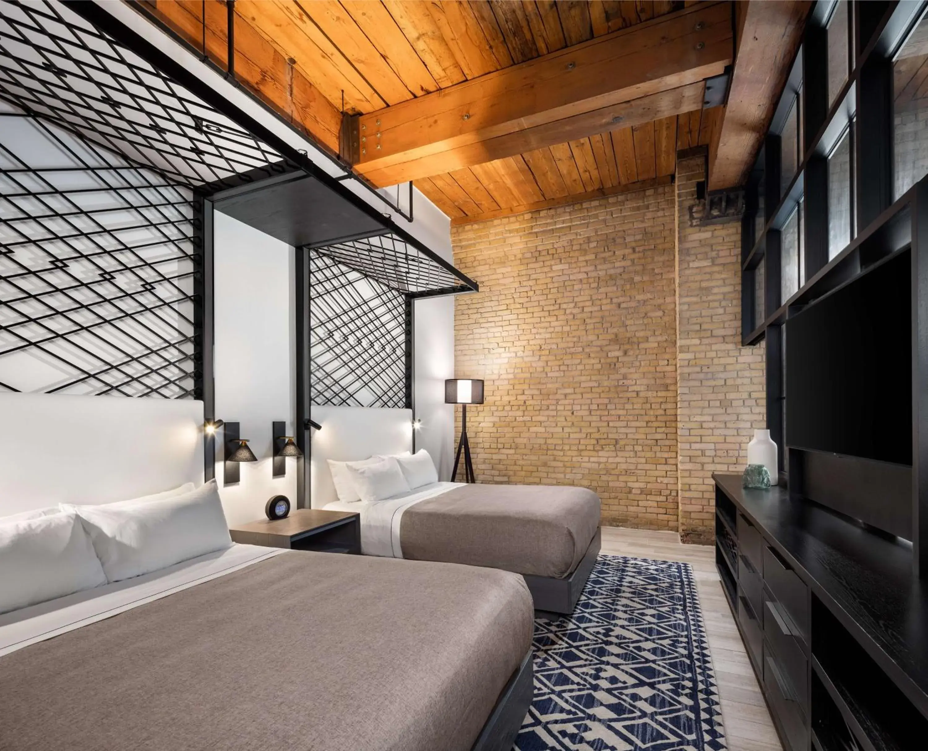 Studio Suite with Two Queen Beds in Canopy by Hilton Minneapolis Mill District Studio Suite with Two Queen Beds in Canopy by Hilton Minneapolis Mill District