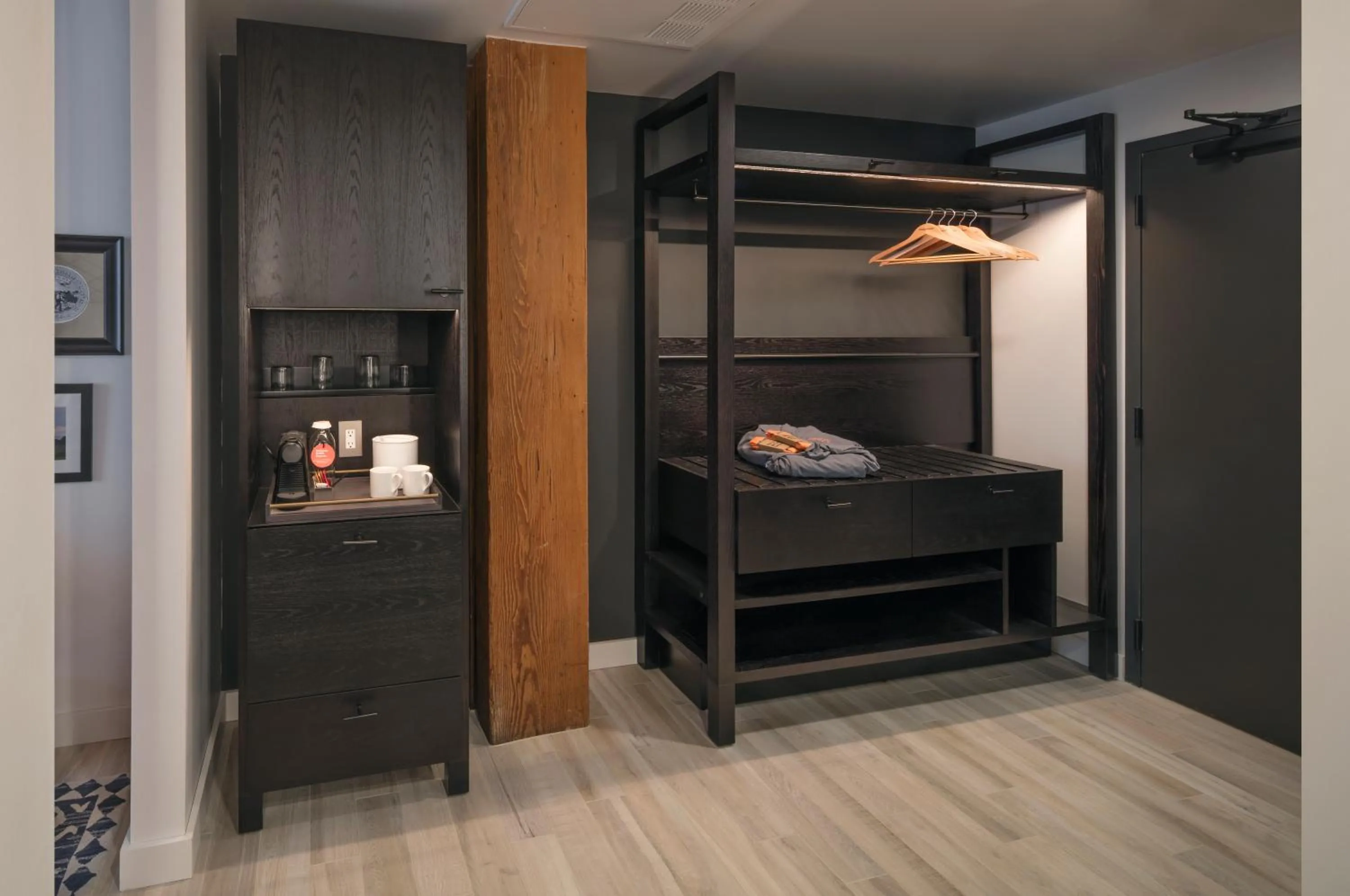 wardrobe, Bed in Canopy by Hilton Minneapolis Mill District