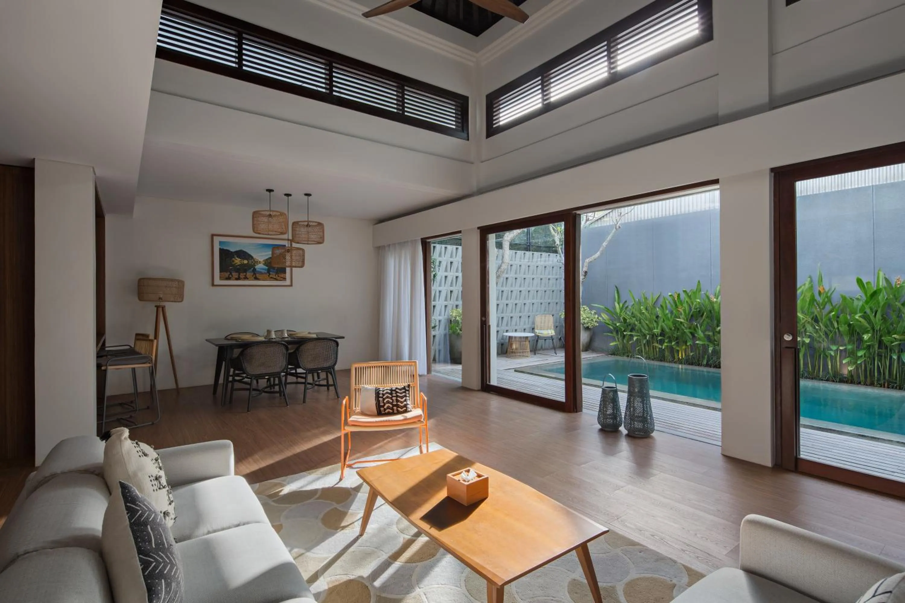 Seating area in The Kemilau Hotel & Villa Canggu Bali