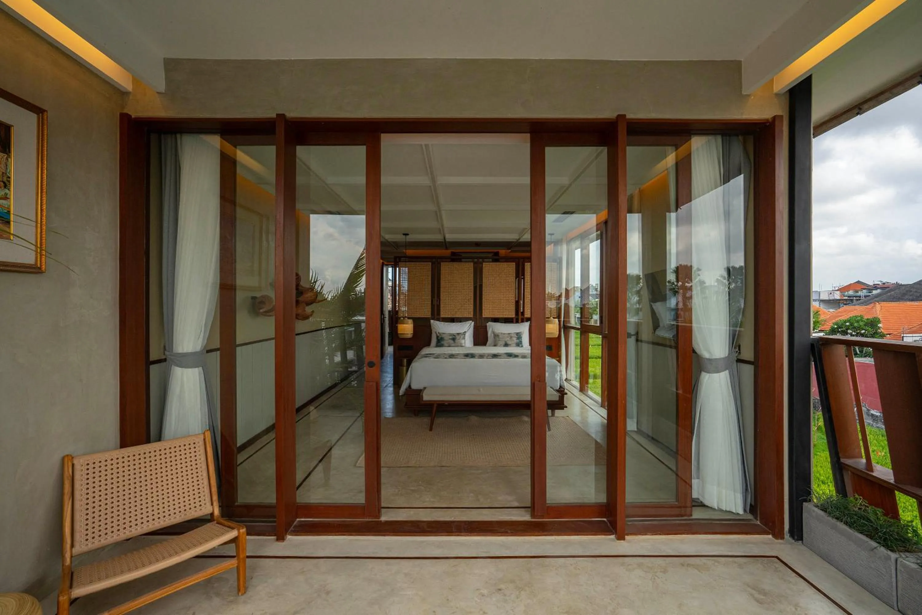 Balcony/Terrace, Bed in The Kemilau Hotel & Villa Canggu Bali