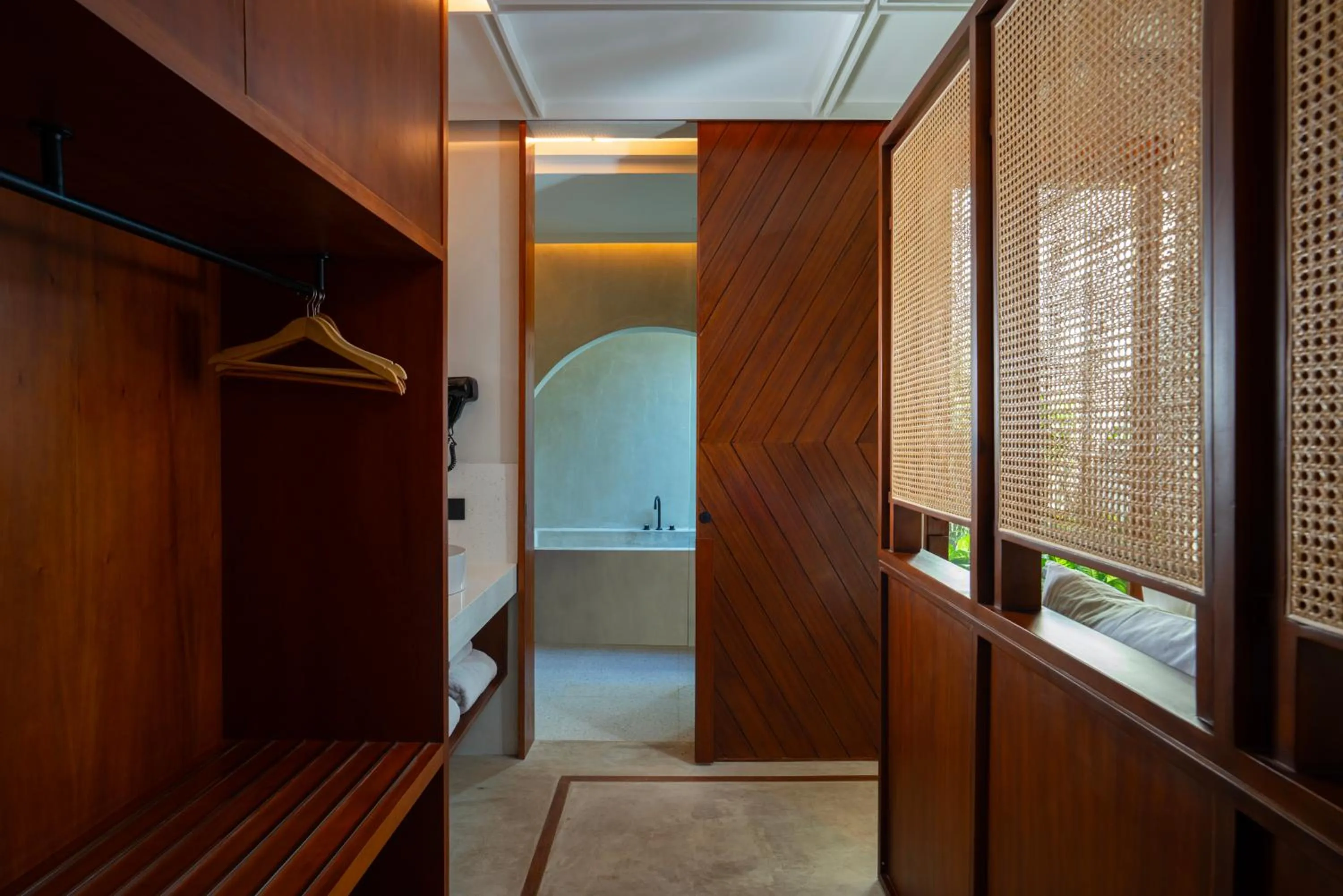 wardrobe in The Kemilau Hotel & Villa Canggu Bali