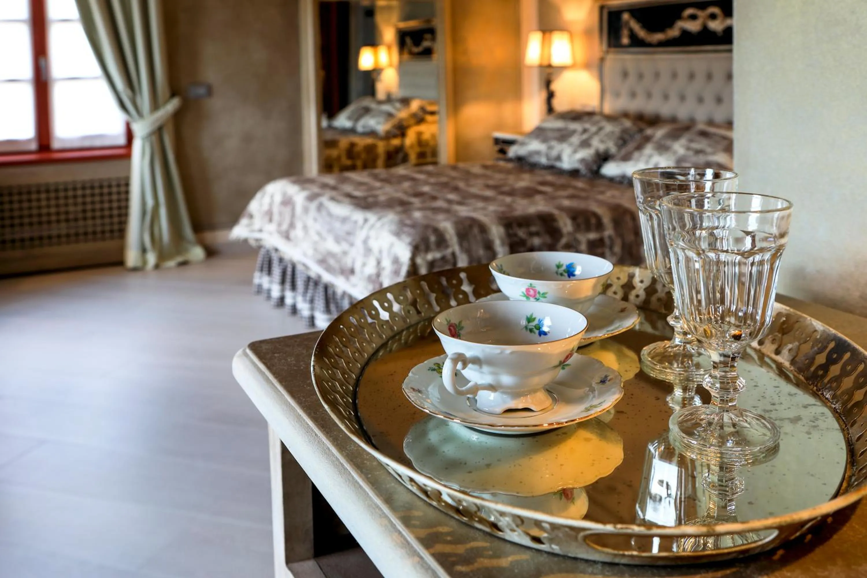 Bed in Relais Villa Prato