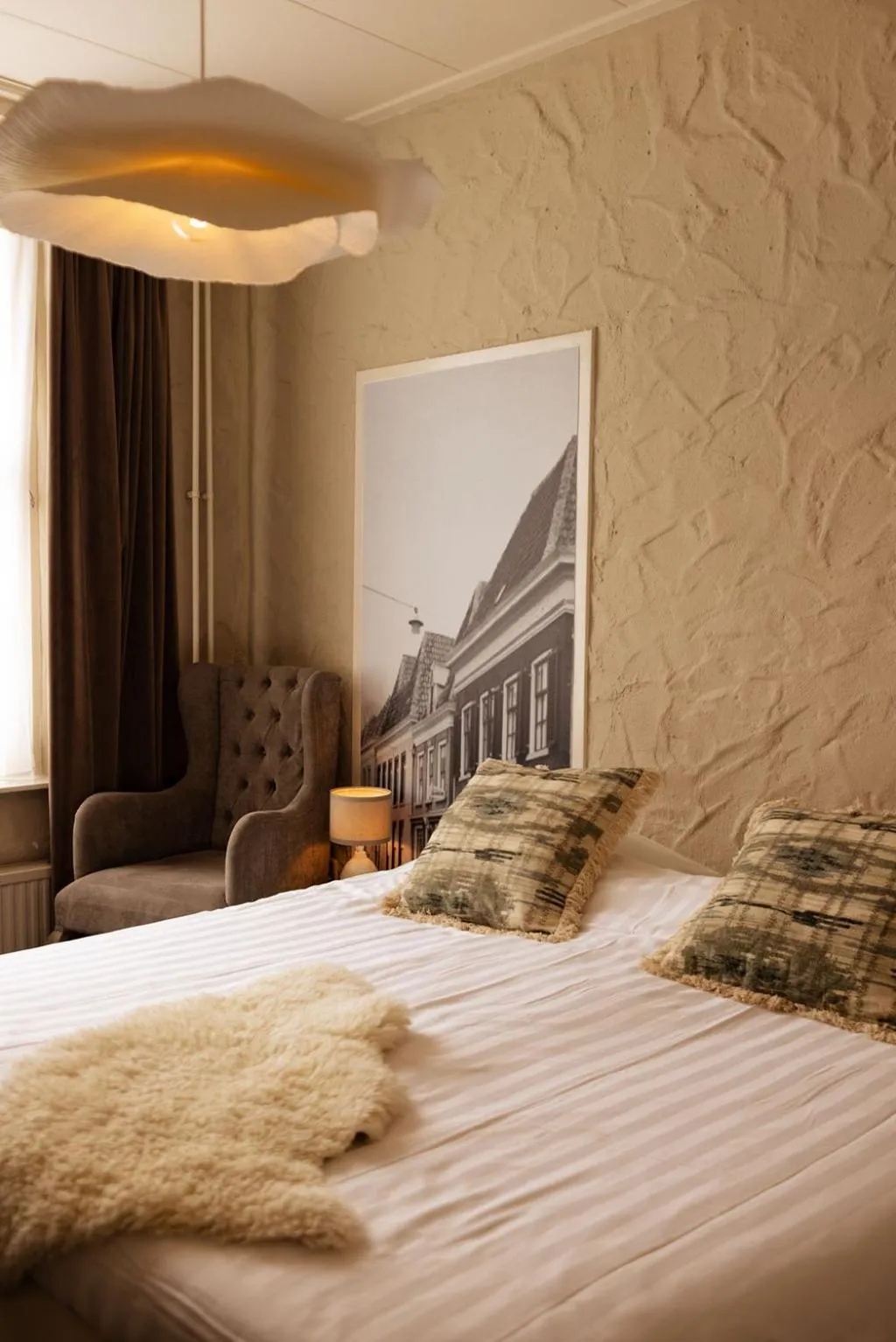 Bedroom, Bed in Boutique Hotel Elburg met Tapperij