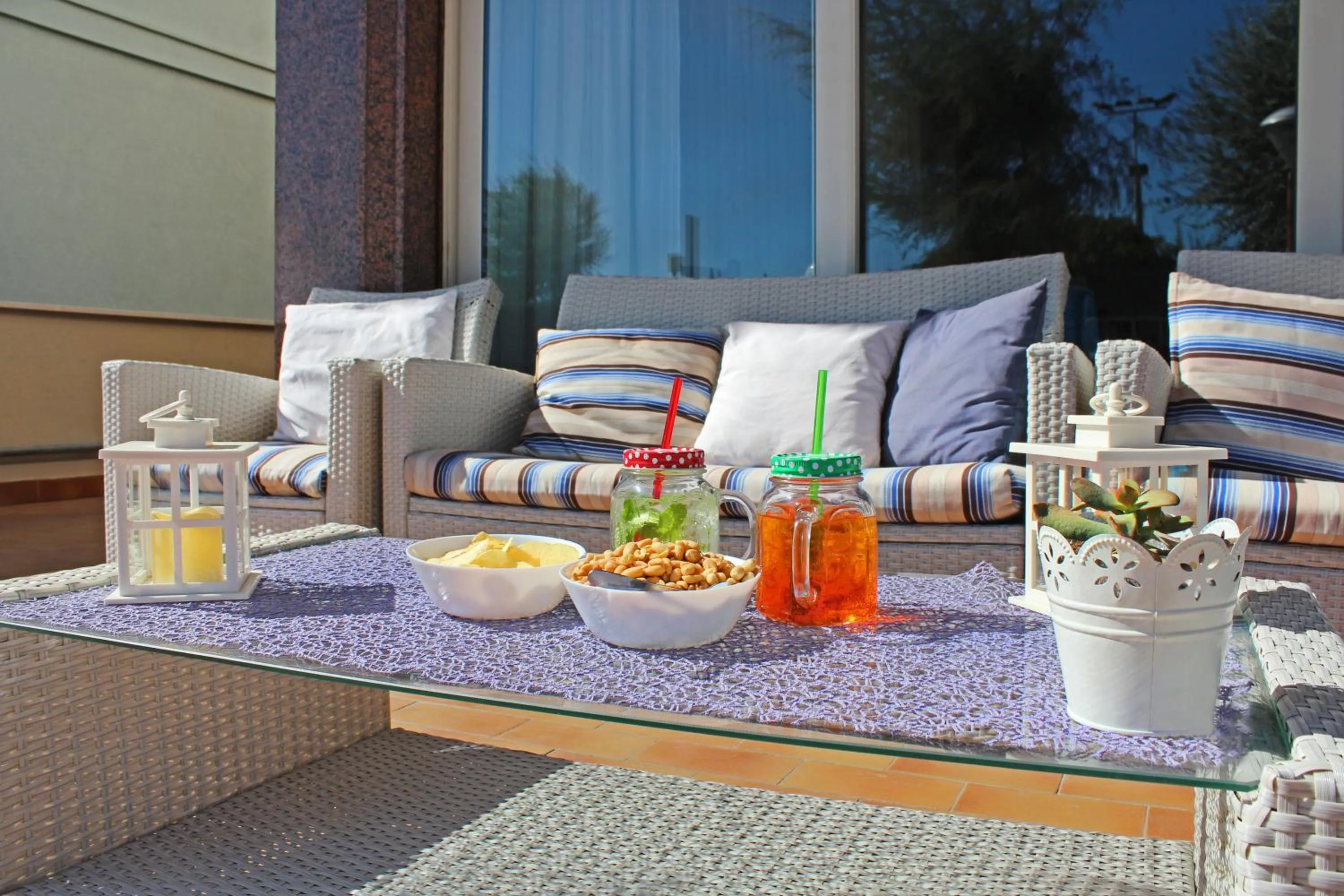 Patio in Hotel Touring