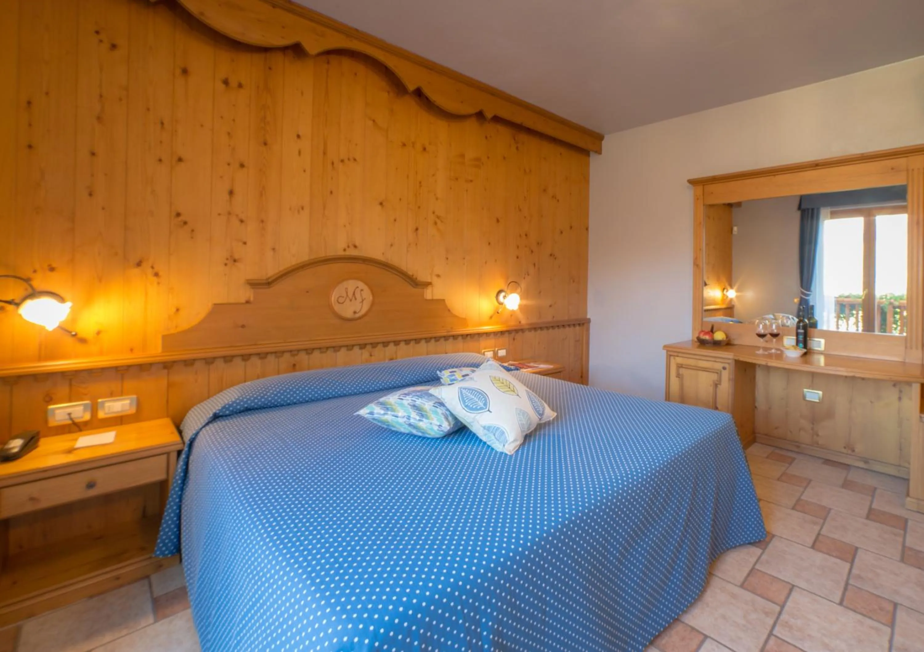 Bed in Hotel Lo Fleyé