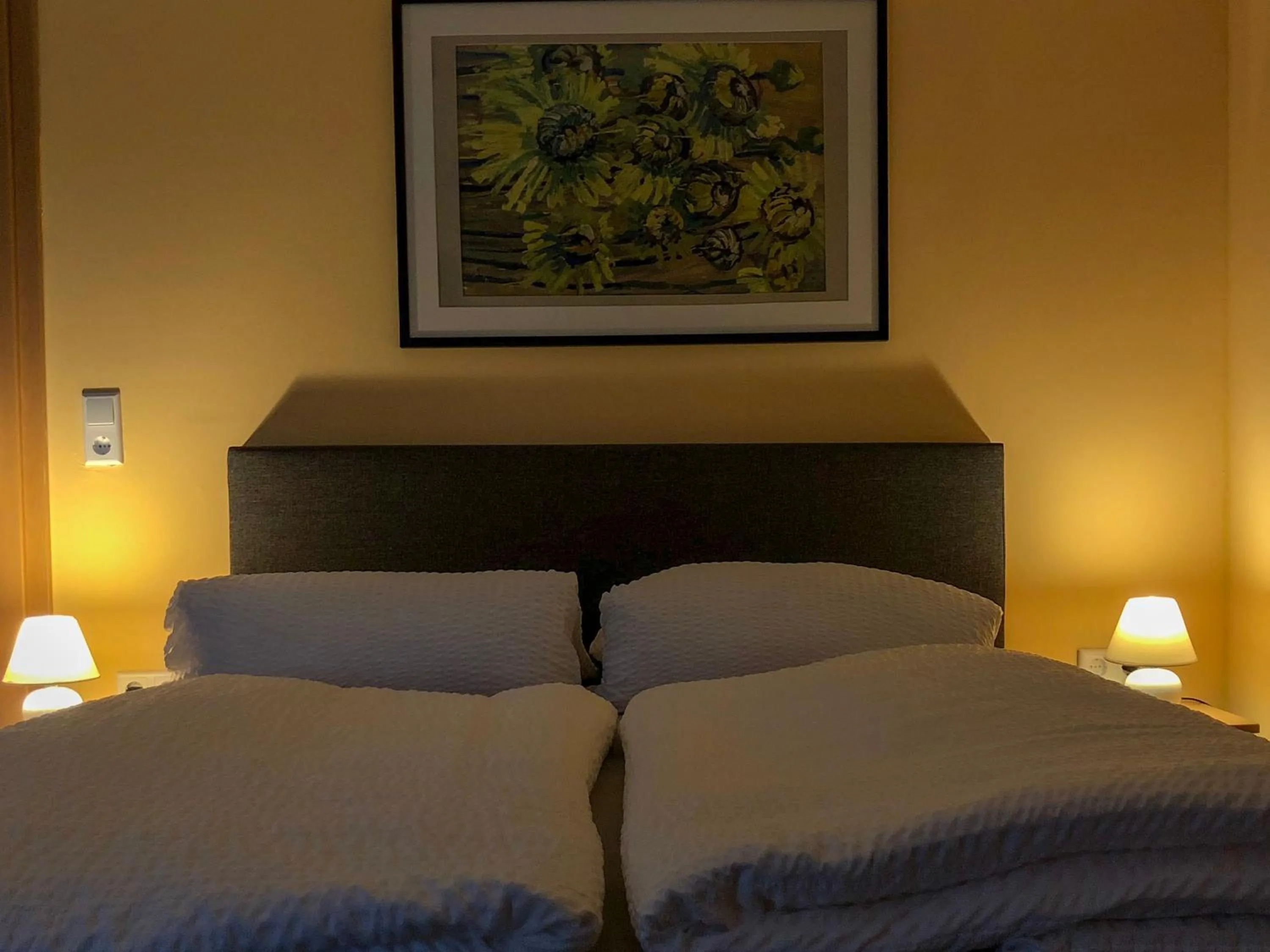 Bed in Hotel Restaurant Denis