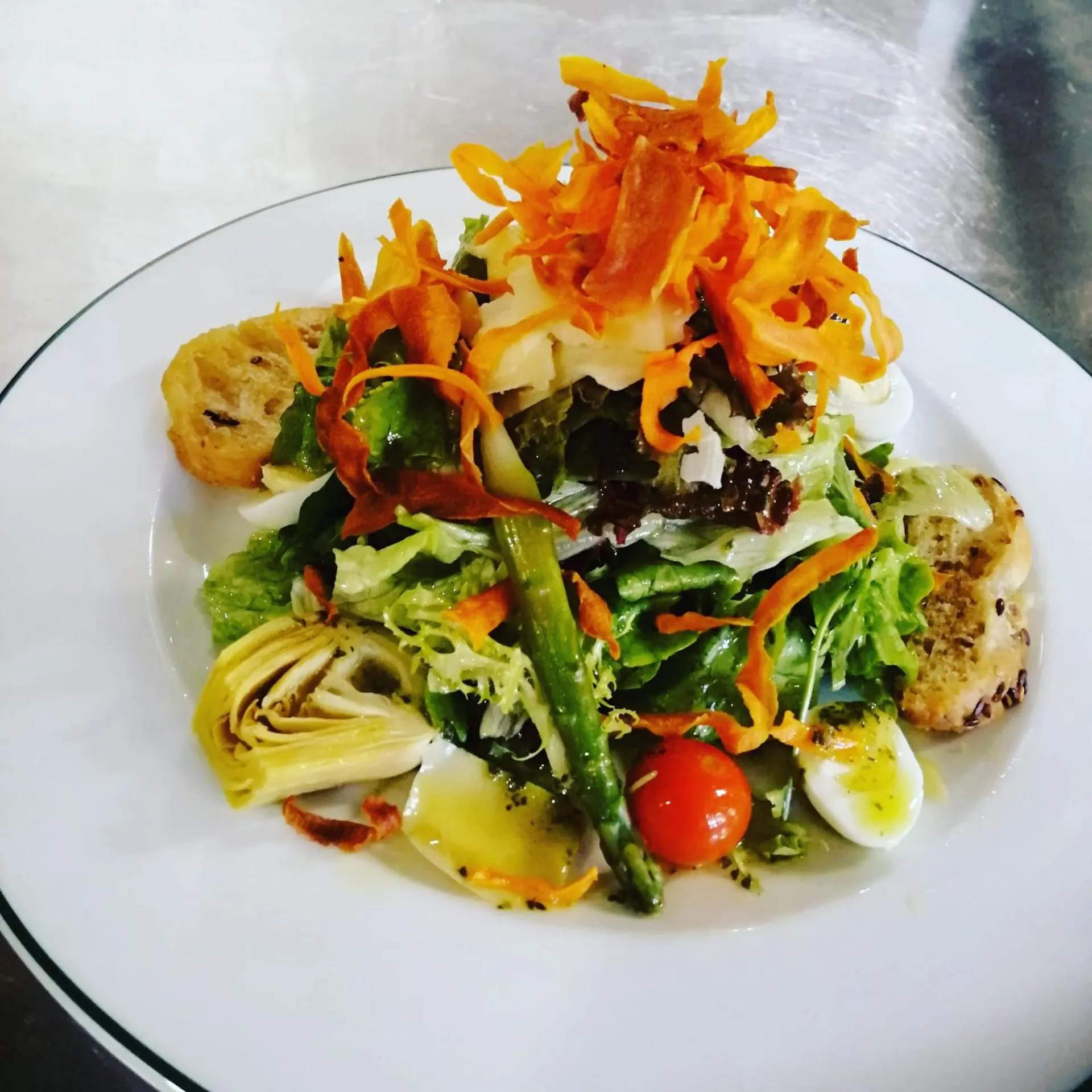 Food close-up in Lawrences Hotel