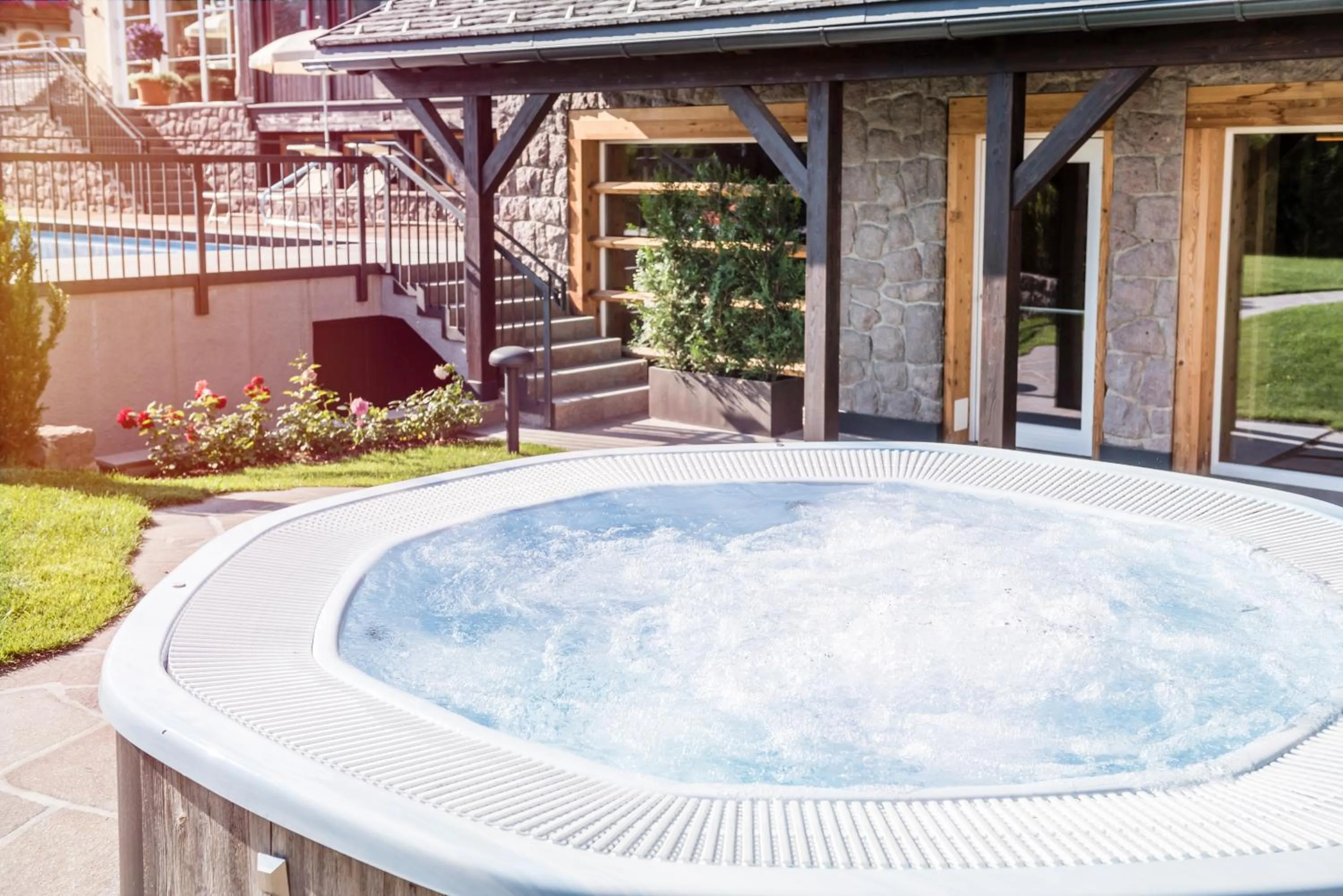 Swimming pool in Hotel Villa Kastelruth