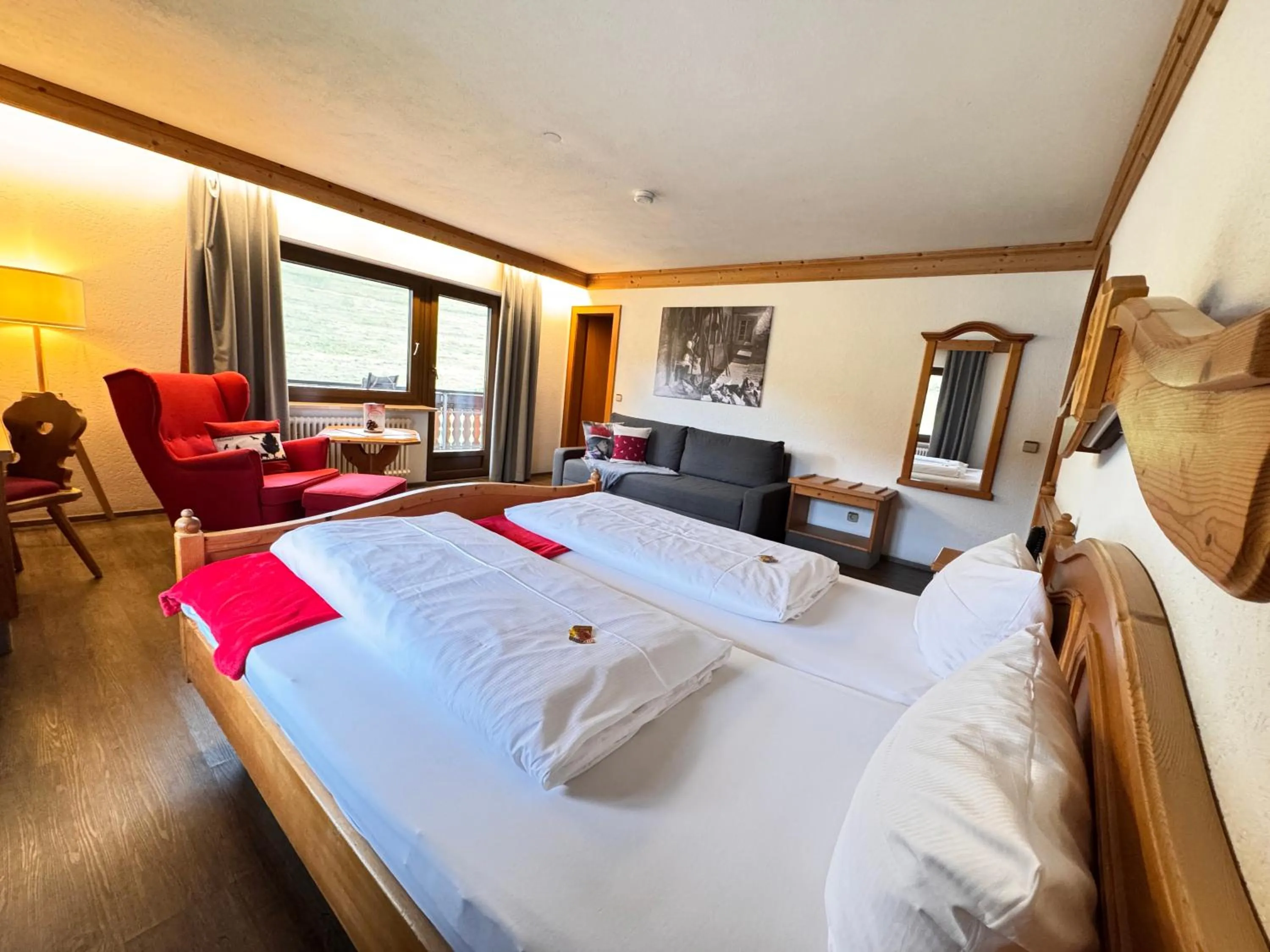 Bedroom, Bed in Landgasthof Jostalstüble