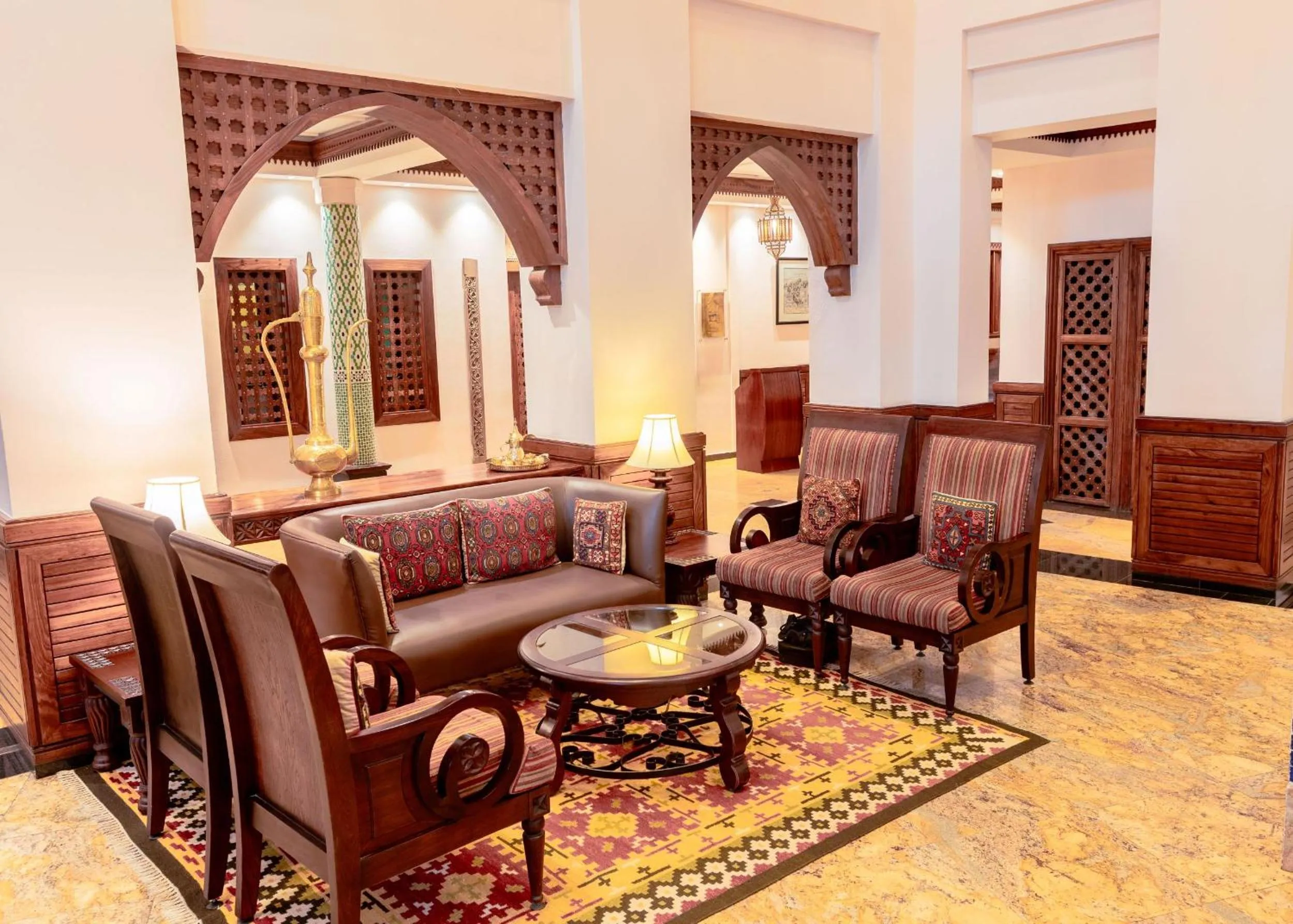 Lobby or reception in Dar es Salaam Serena Hotel