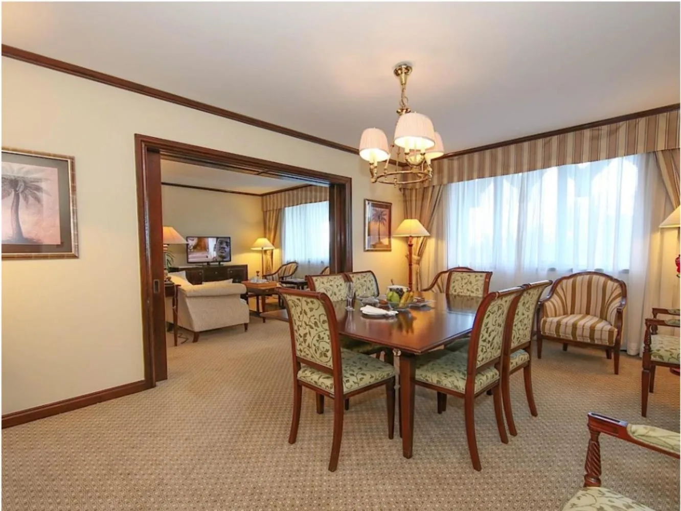 Dining area in Dar es Salaam Serena Hotel
