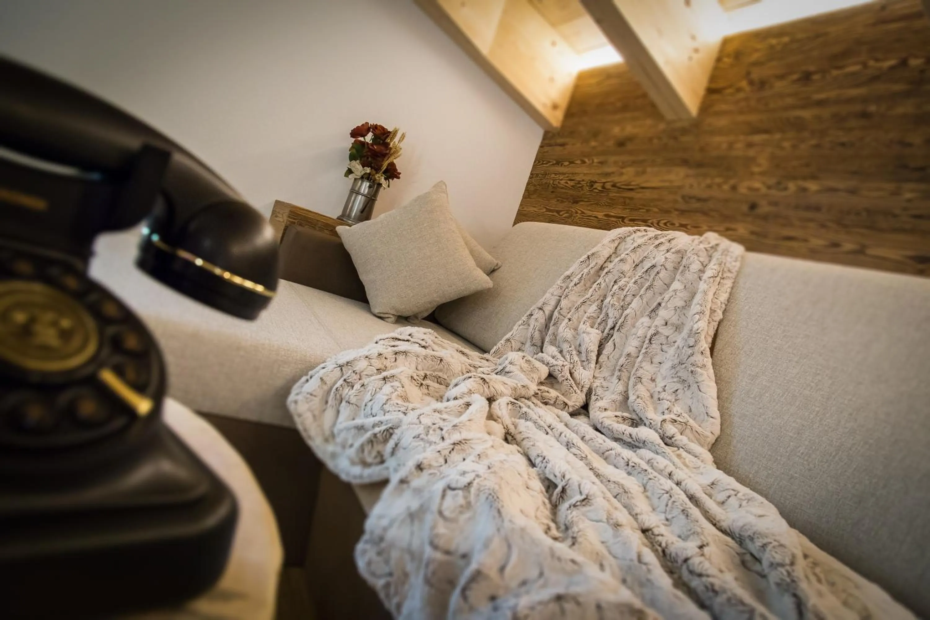 Decorative detail, Bed in Hotel Fanes