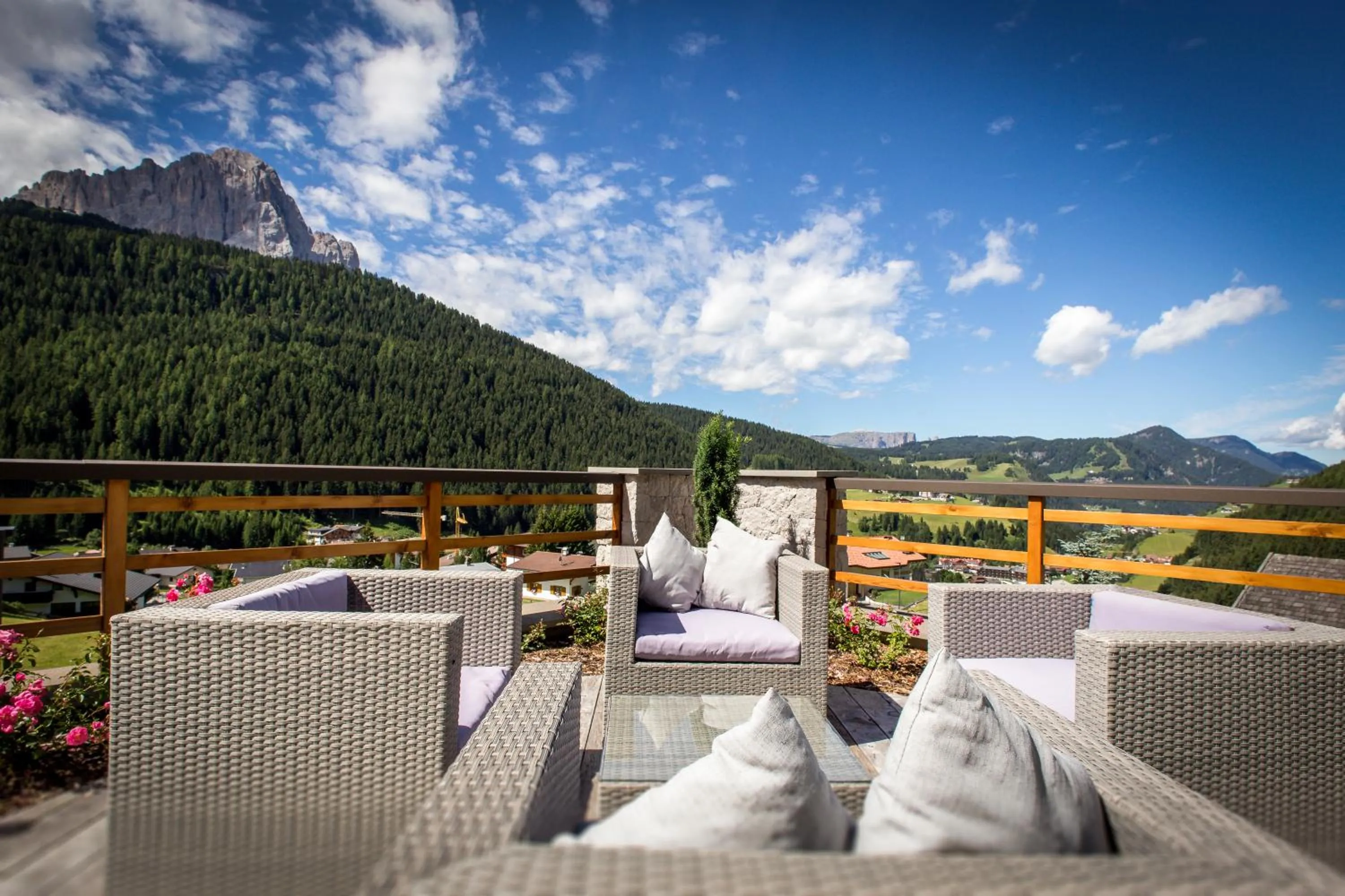 Bird's eye view in Hotel Fanes